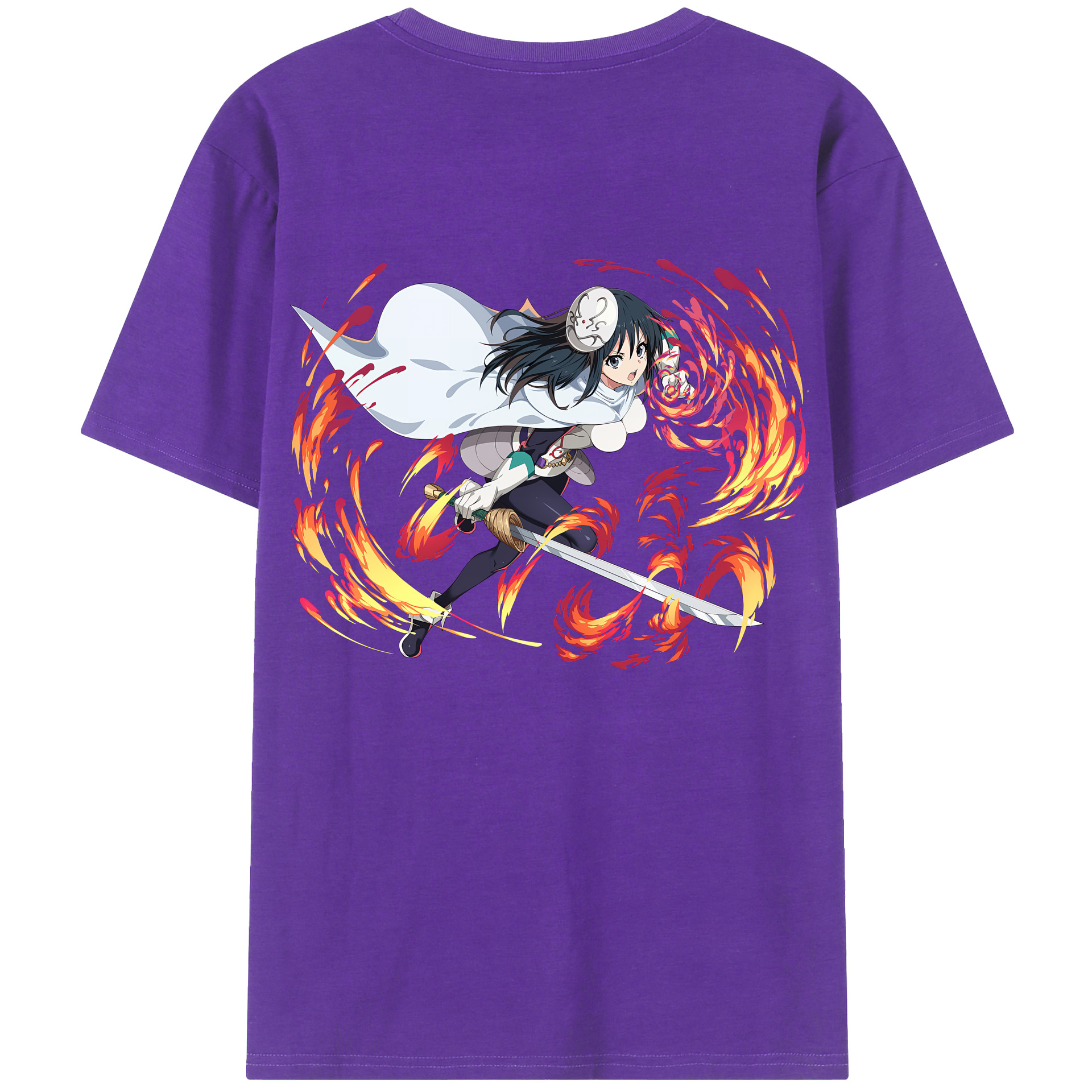 （画像用） 転スラ Regarding Reincarnated to Slime 綿100％半袖Tシャツ（背面プリント）