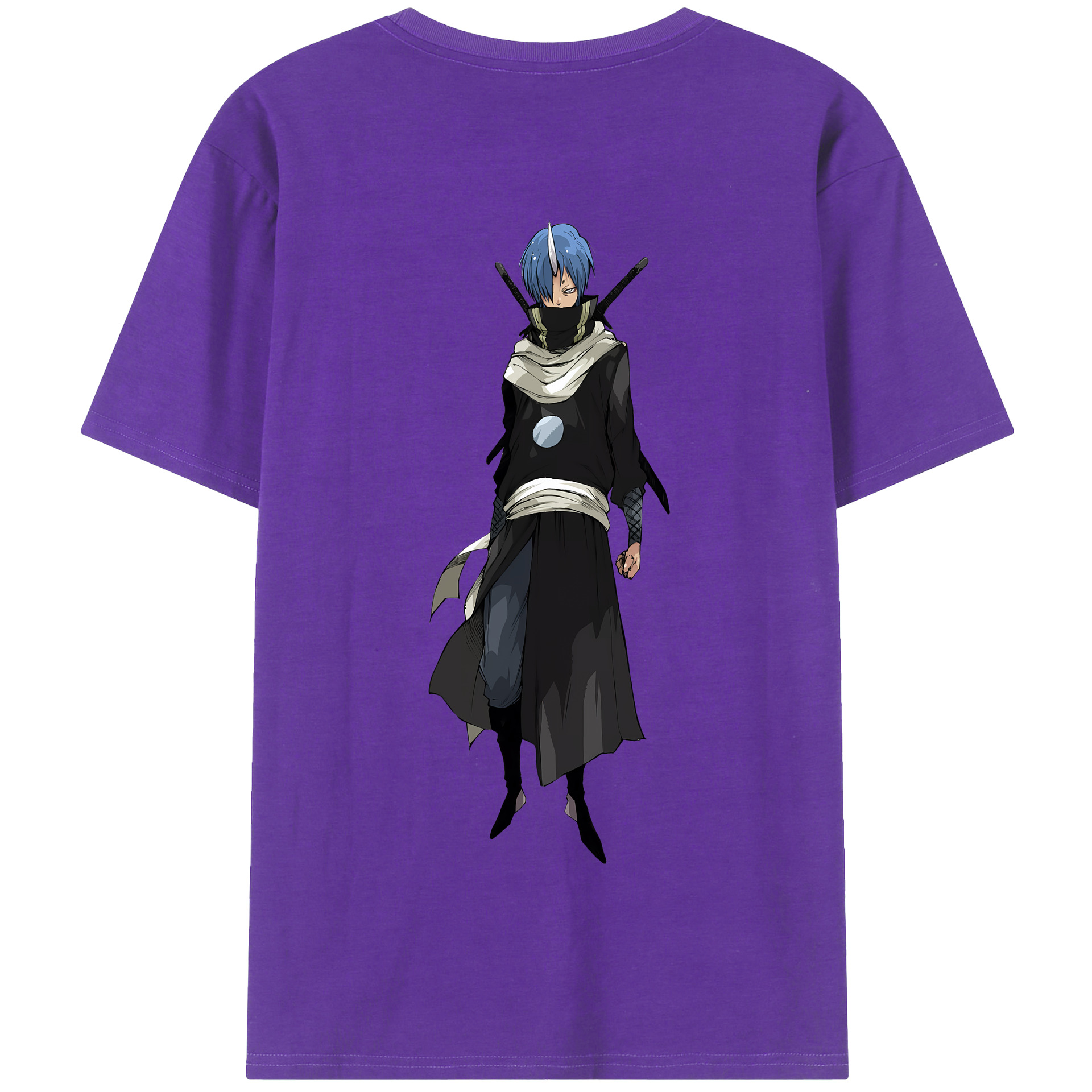 （画像用） 転スラ Regarding Reincarnated to Slime 綿100％半袖Tシャツ（背面プリント）