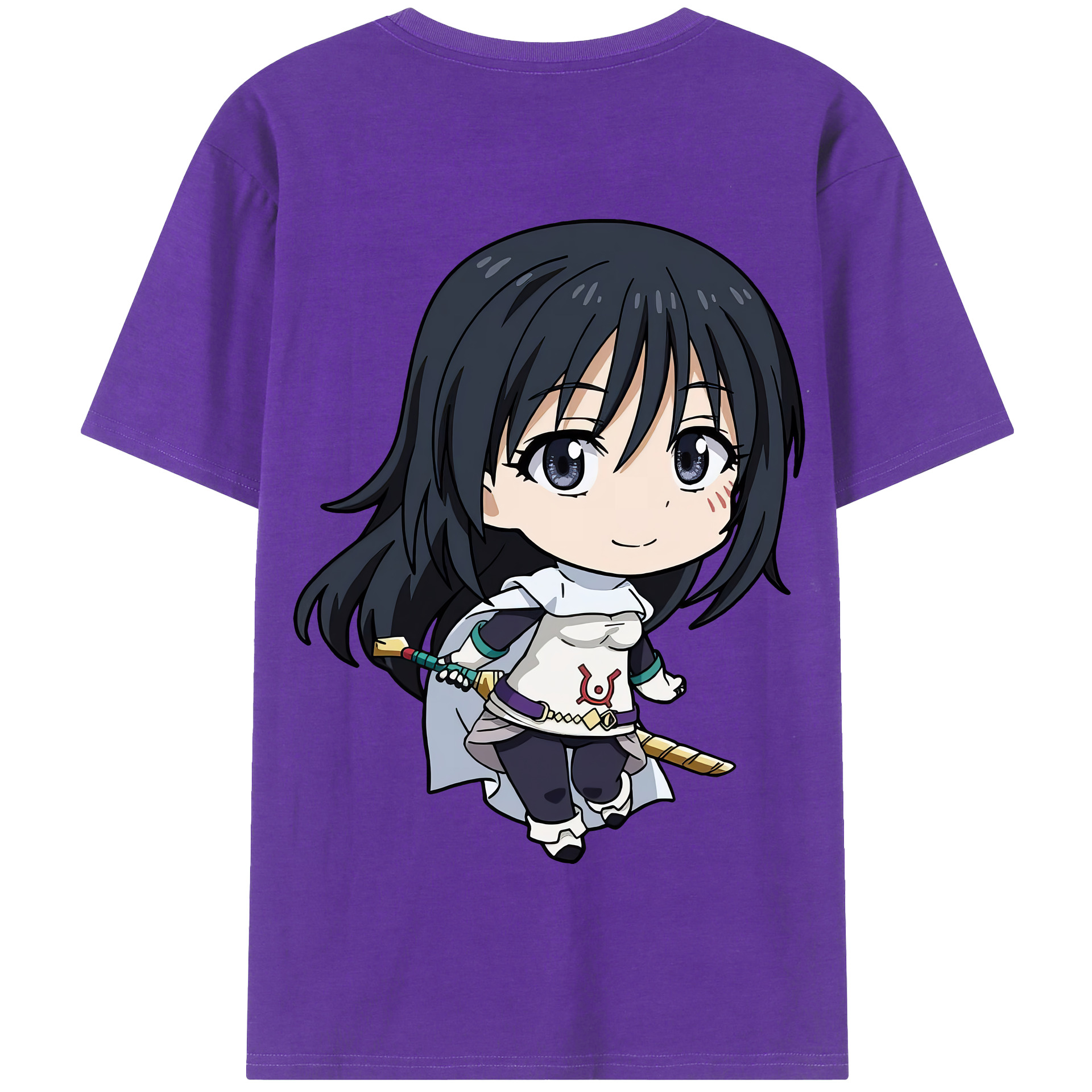 （画像用） 転スラ Regarding Reincarnated to Slime 綿100％半袖Tシャツ（背面プリント）