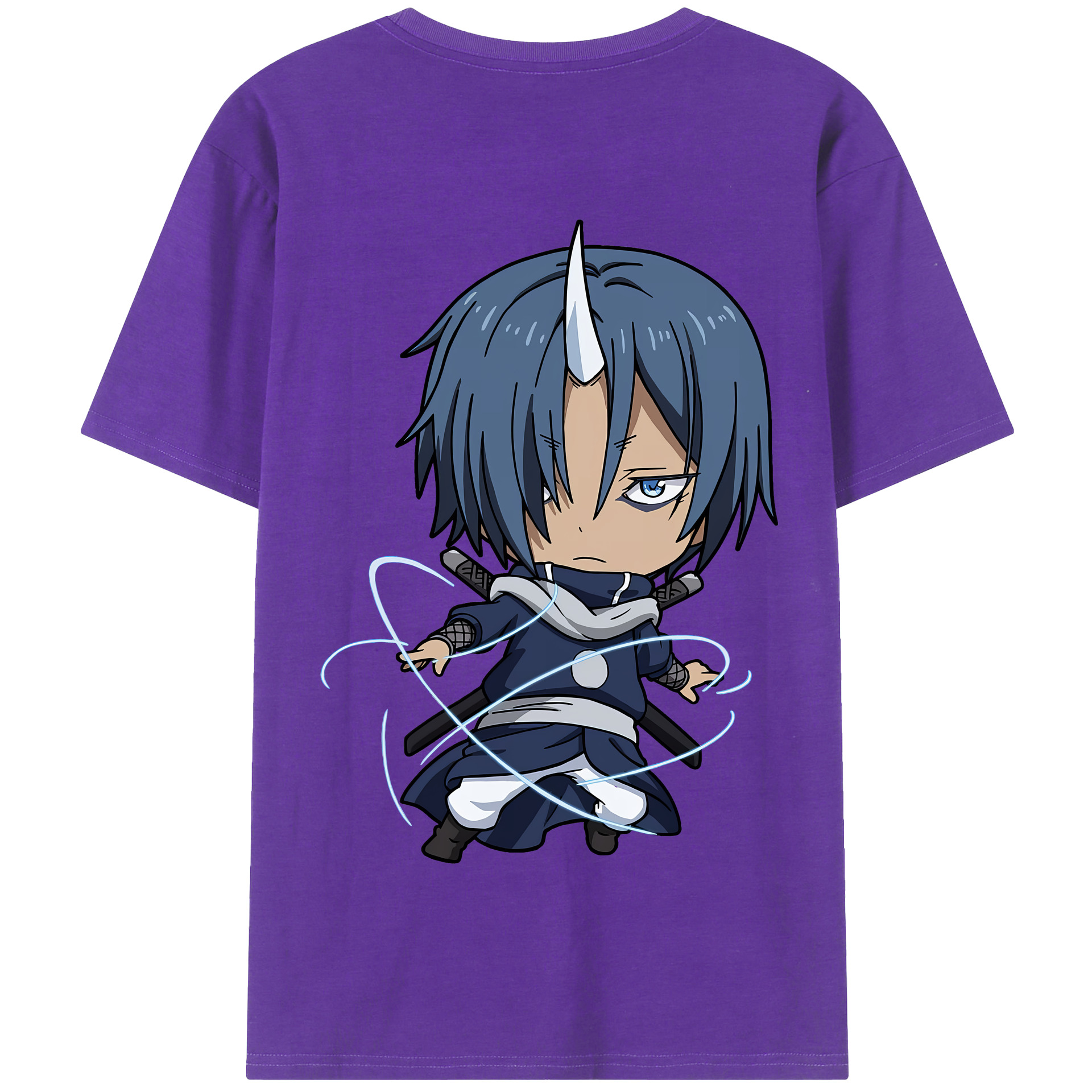 （画像用） 転スラ Regarding Reincarnated to Slime 綿100％半袖Tシャツ（背面プリント）