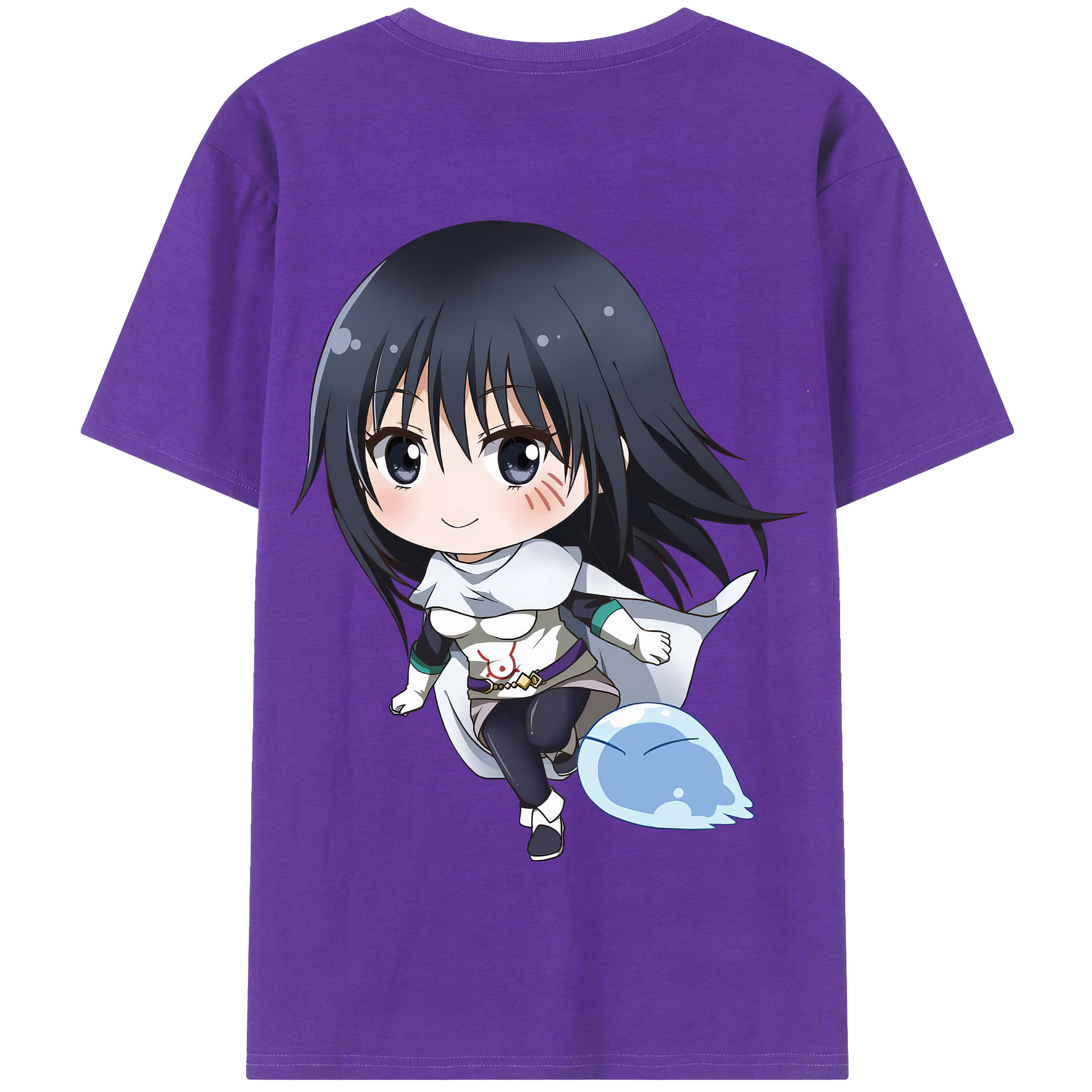 （画像用） 転スラ Regarding Reincarnated to Slime 綿100％半袖Tシャツ（背面プリント）