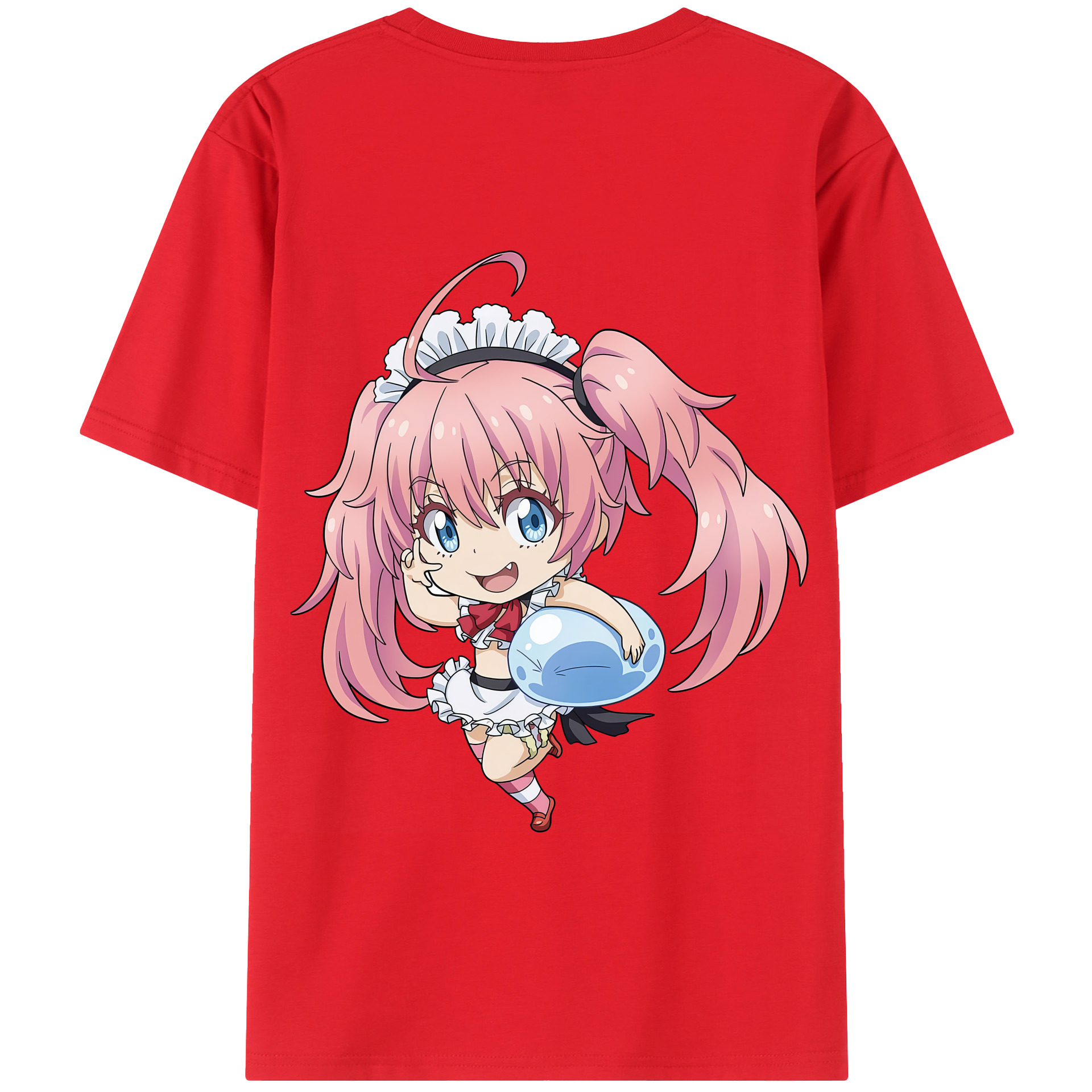 （画像用） 転スラ Regarding Reincarnated to Slime 綿100％半袖Tシャツ（背面プリント）