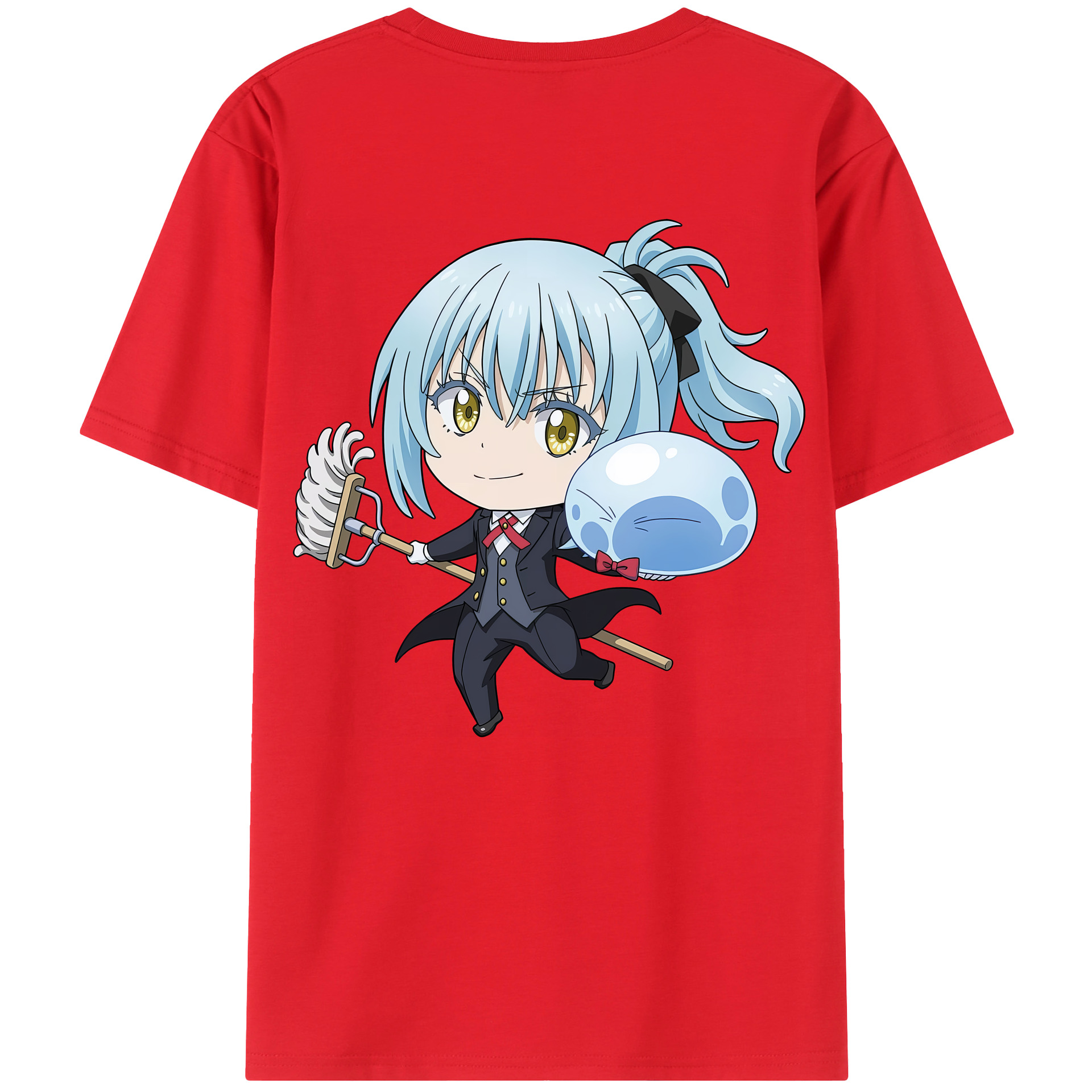 （画像用） 転スラ Regarding Reincarnated to Slime 綿100％半袖Tシャツ（背面プリント）