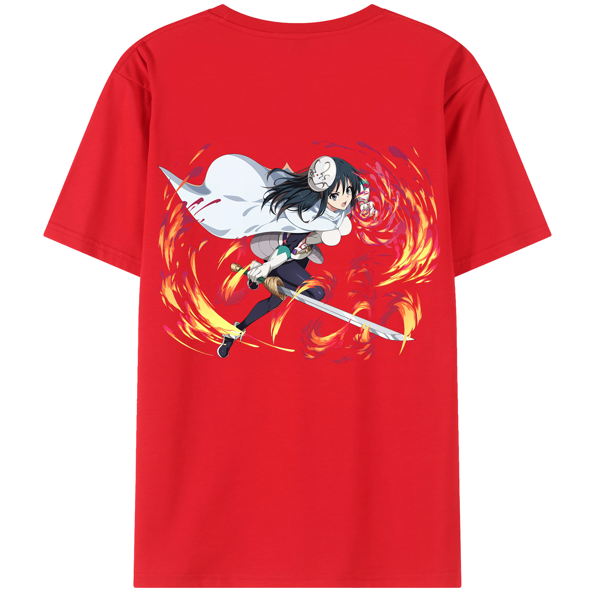 （画像用） 転スラ Regarding Reincarnated to Slime 綿100％半袖Tシャツ（背面プリント）