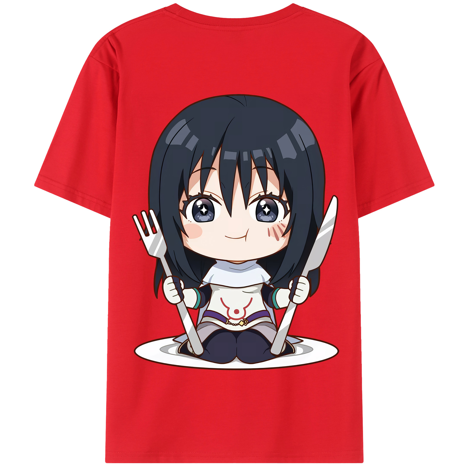 （画像用） 転スラ Regarding Reincarnated to Slime 綿100％半袖Tシャツ（背面プリント）