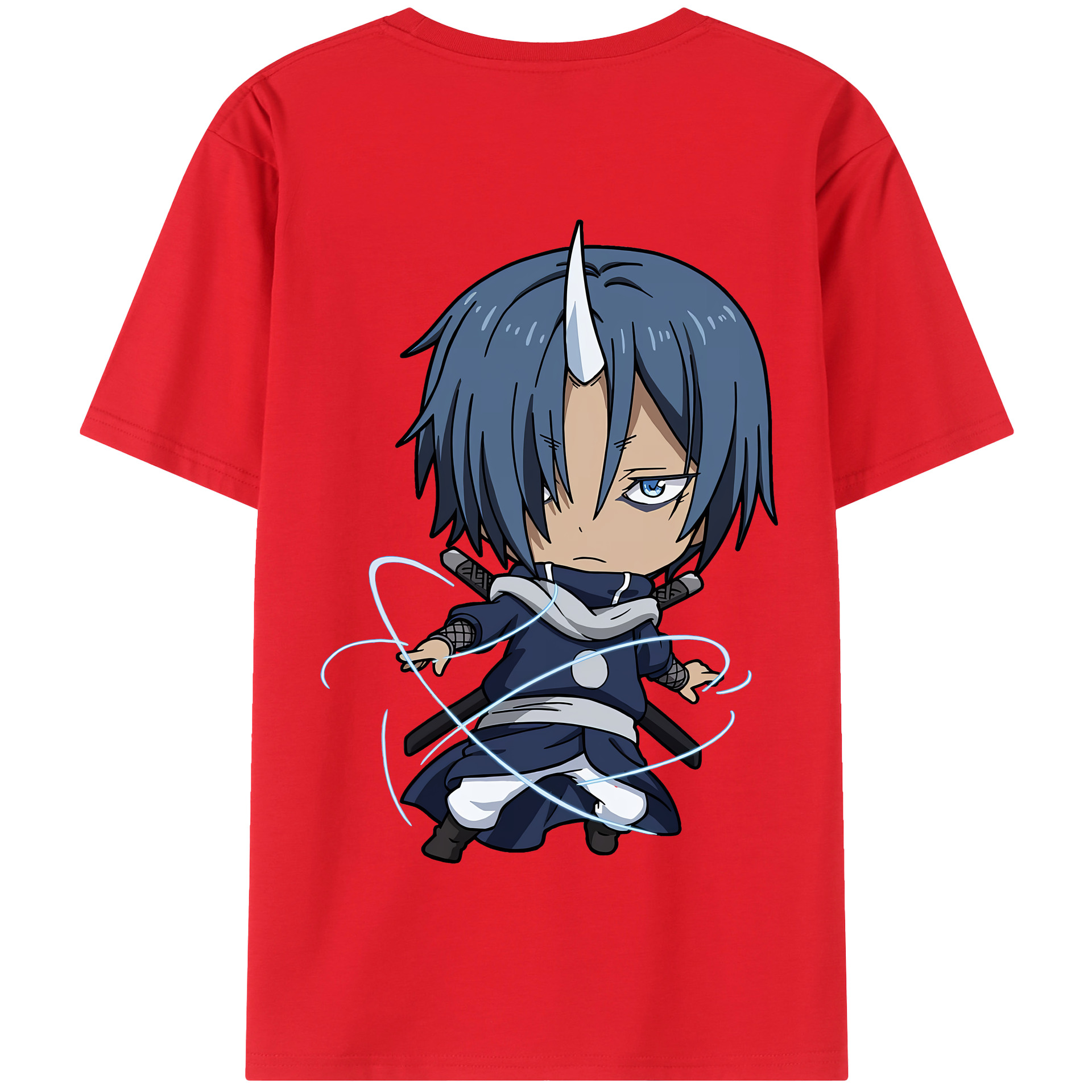 （画像用） 転スラ Regarding Reincarnated to Slime 綿100％半袖Tシャツ（背面プリント）