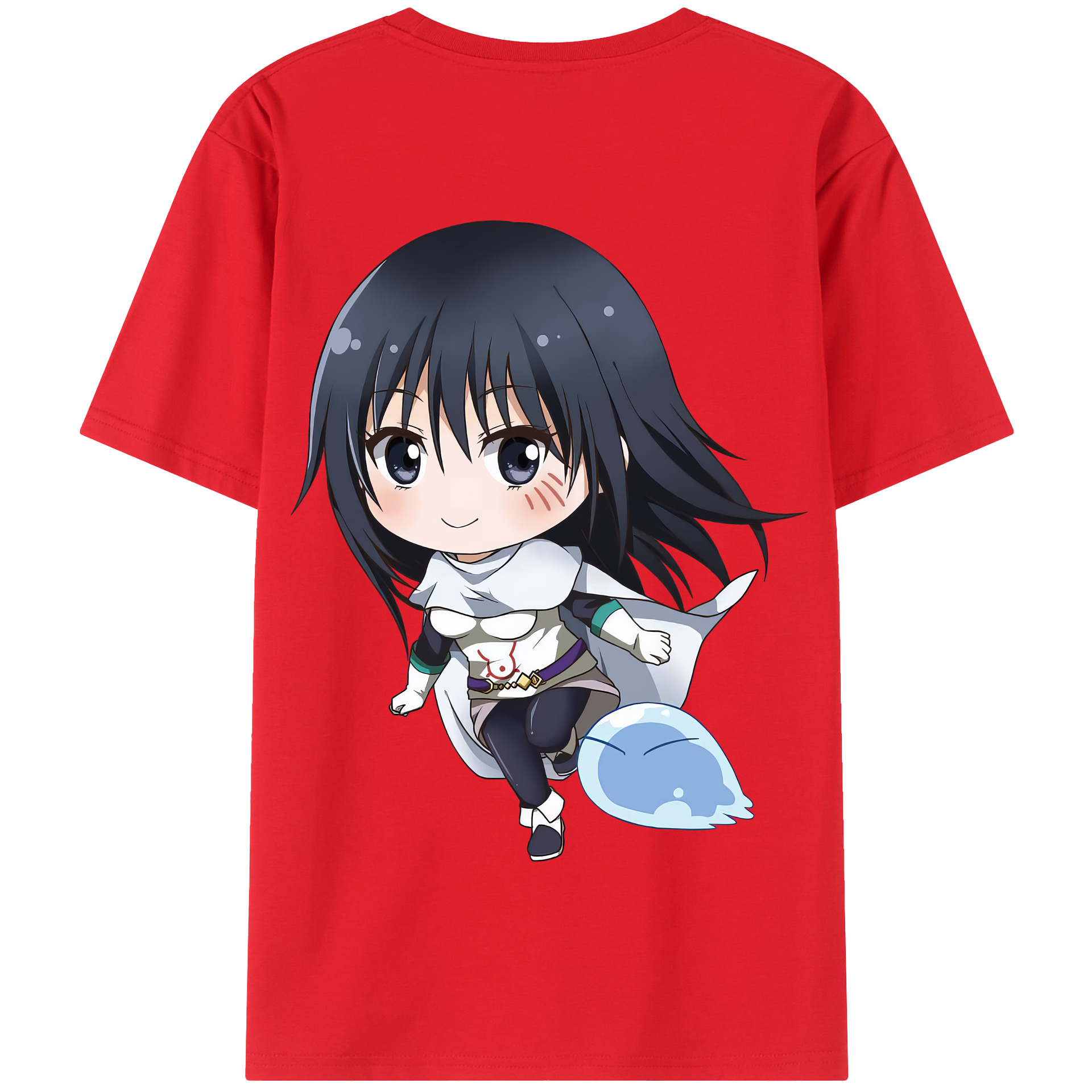 （画像用） 転スラ Regarding Reincarnated to Slime 綿100％半袖Tシャツ（背面プリント）