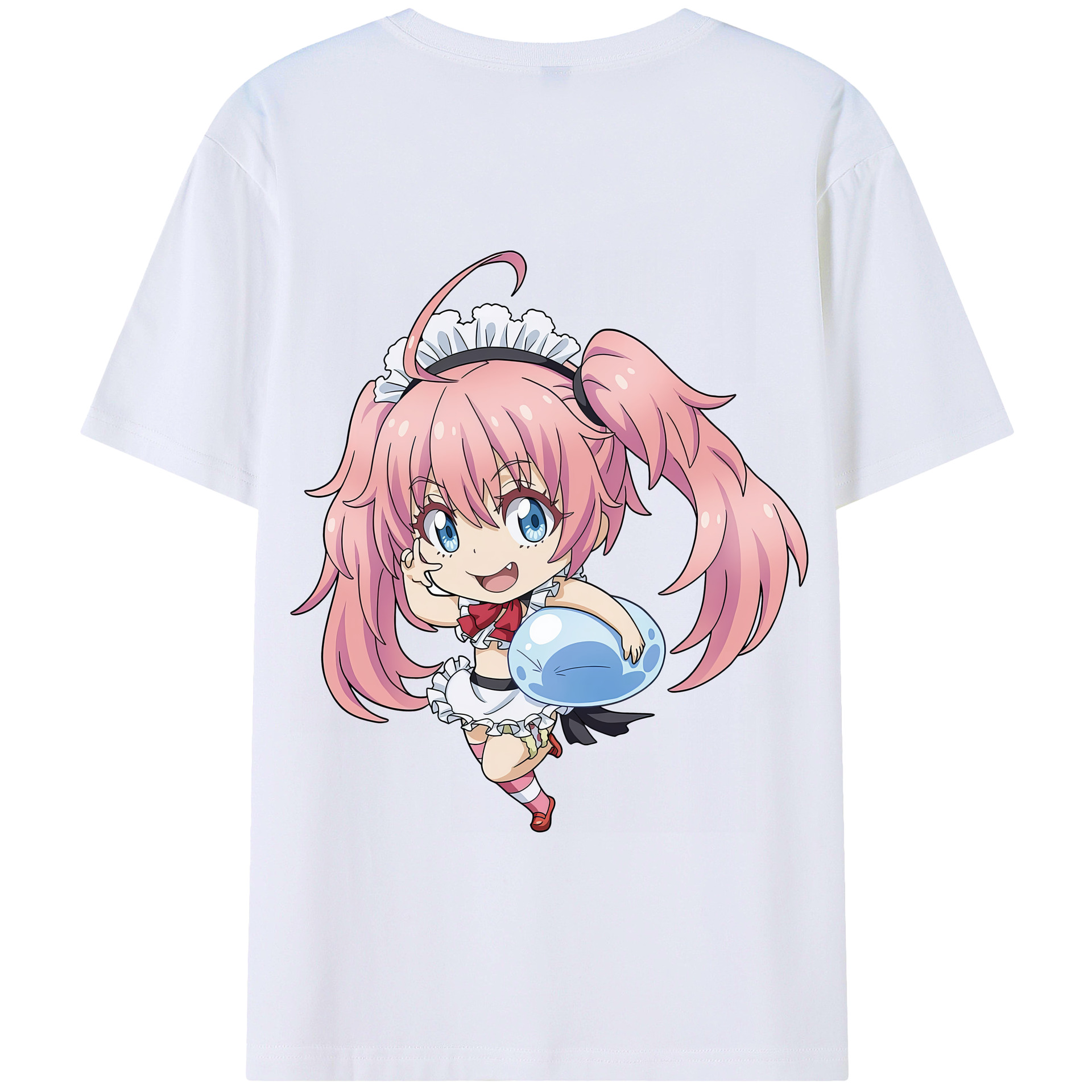 （画像用） 転スラ Regarding Reincarnated to Slime 綿100％半袖Tシャツ（背面プリント）