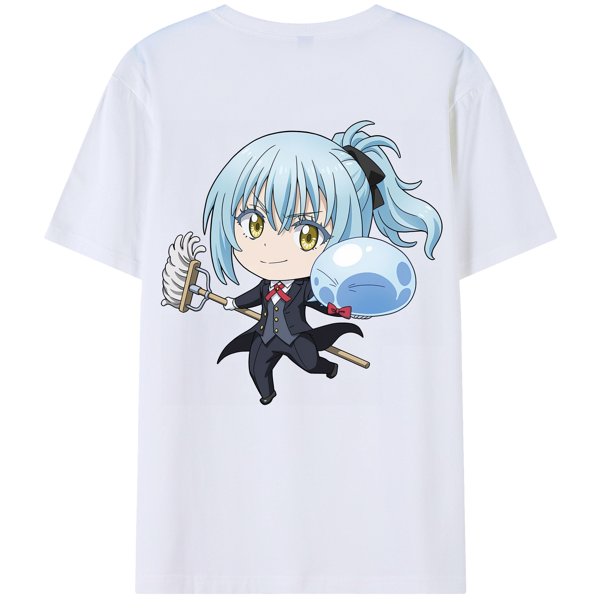 （画像用） 転スラ Regarding Reincarnated to Slime 綿100％半袖Tシャツ（背面プリント）