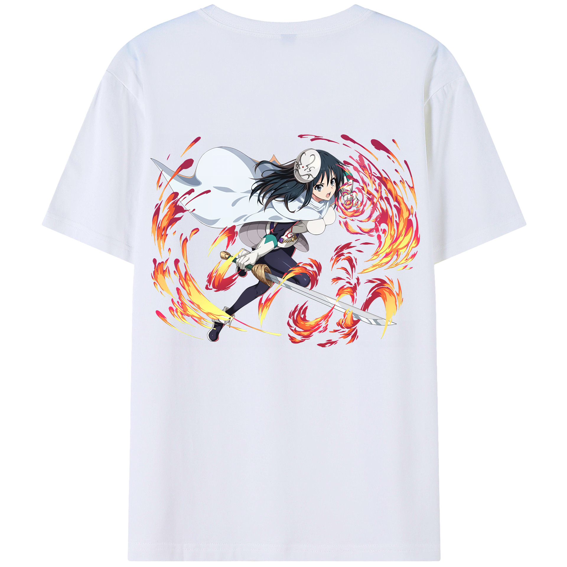 （画像用） 転スラ Regarding Reincarnated to Slime 綿100％半袖Tシャツ（背面プリント）