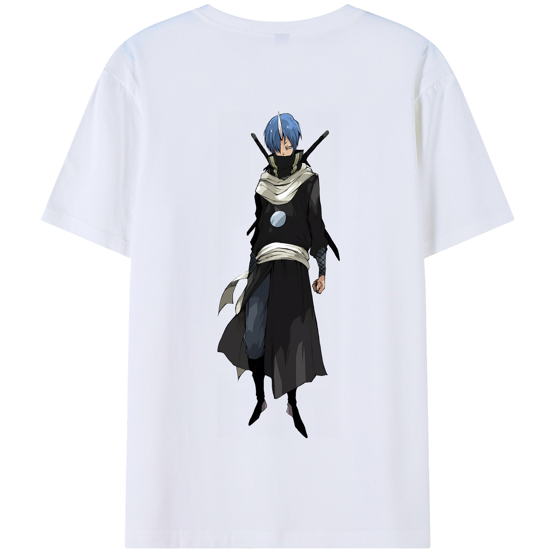 （画像用） 転スラ Regarding Reincarnated to Slime 綿100％半袖Tシャツ（背面プリント）