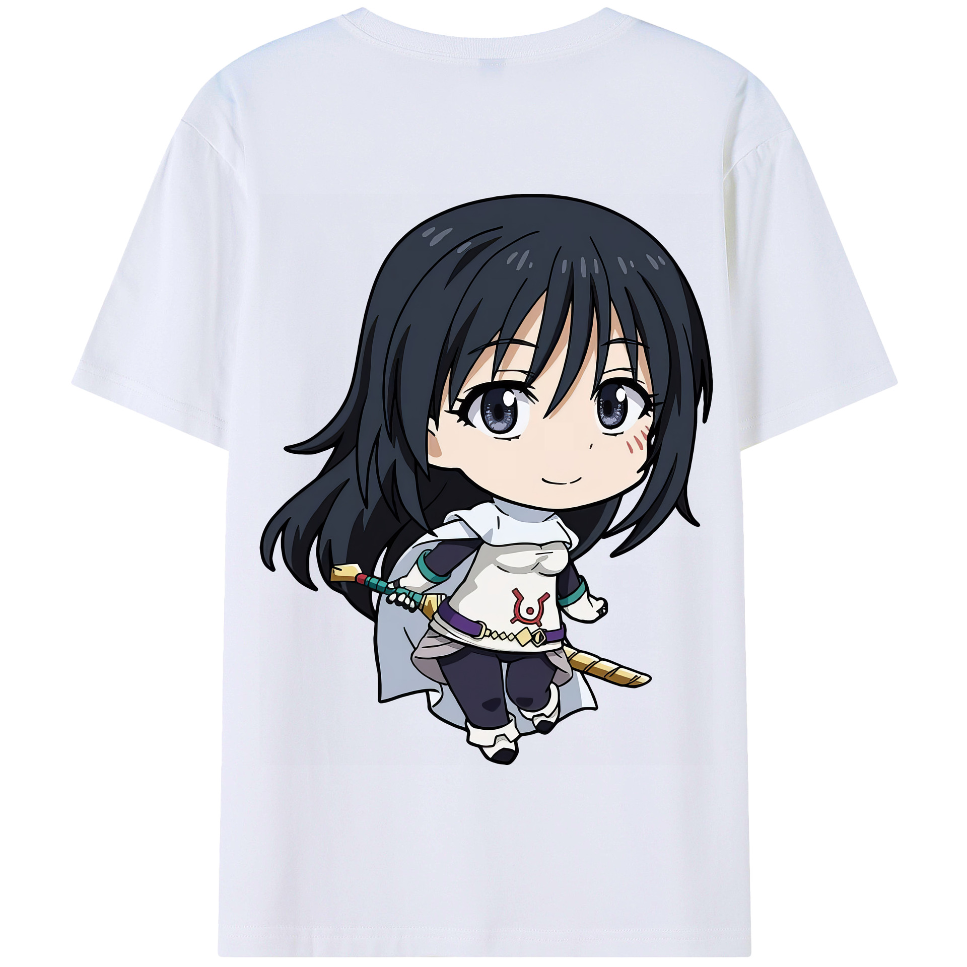 （画像用） 転スラ Regarding Reincarnated to Slime 綿100％半袖Tシャツ（背面プリント）
