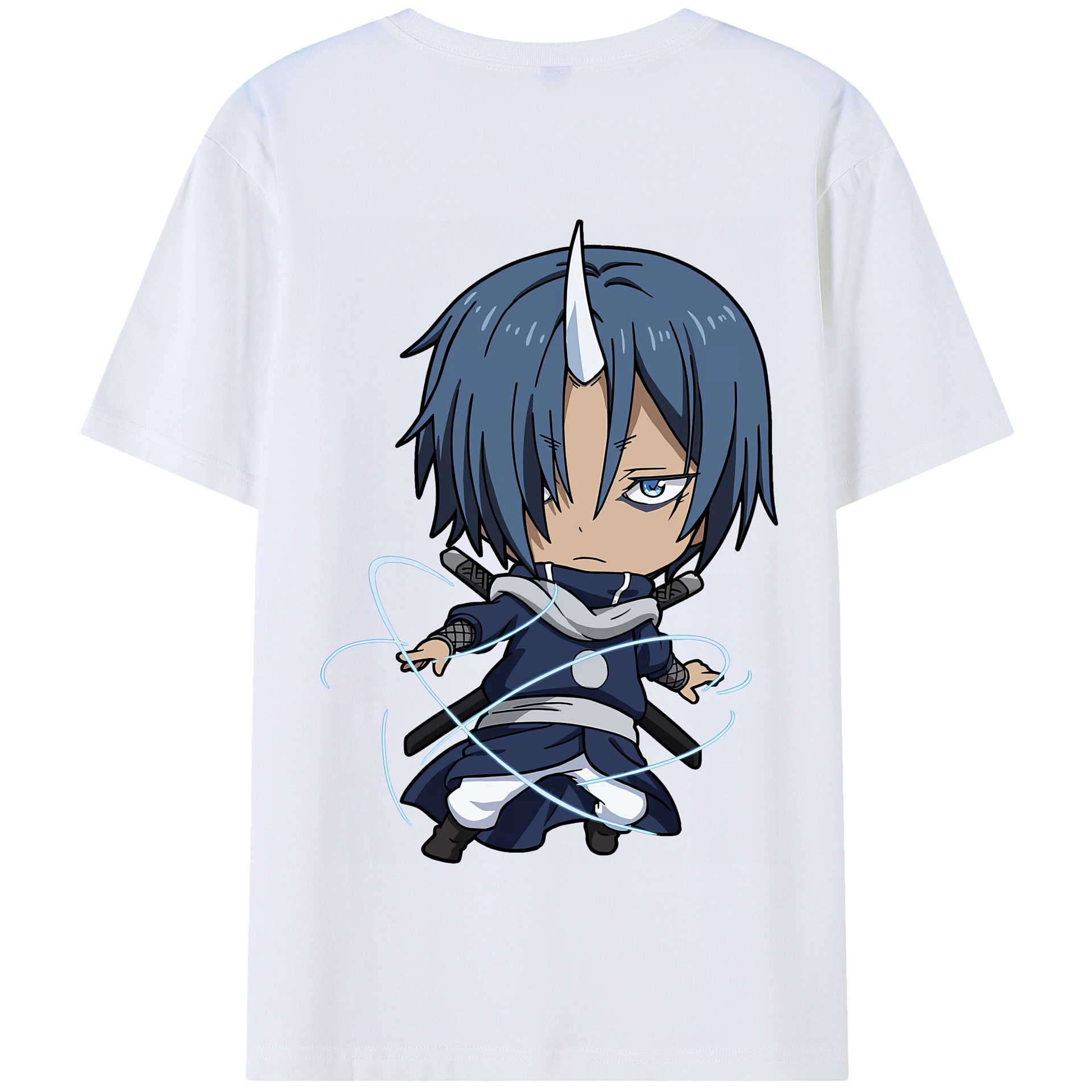 （画像用） 転スラ Regarding Reincarnated to Slime 綿100％半袖Tシャツ（背面プリント）