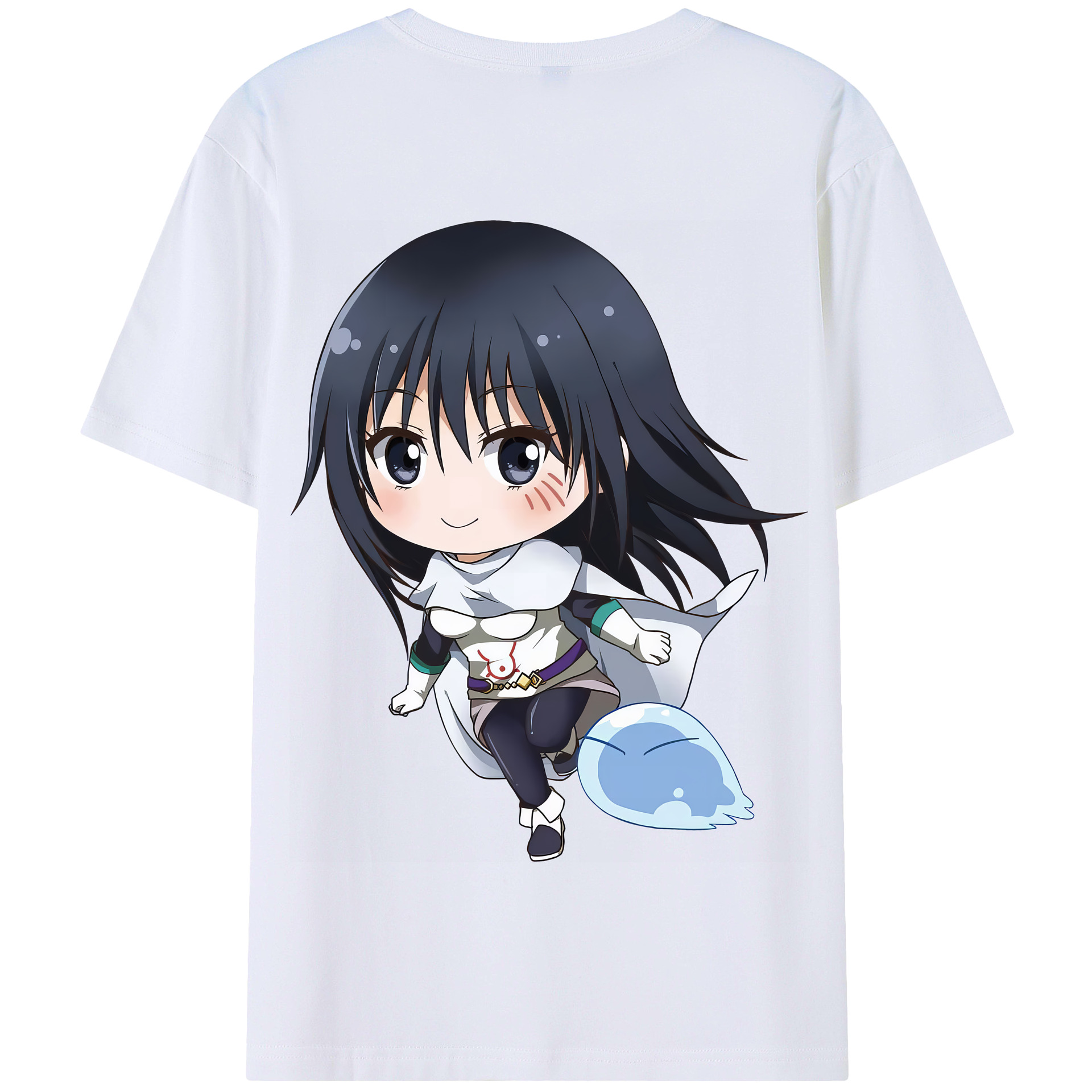 （画像用） 転スラ Regarding Reincarnated to Slime 綿100％半袖Tシャツ（背面プリント）