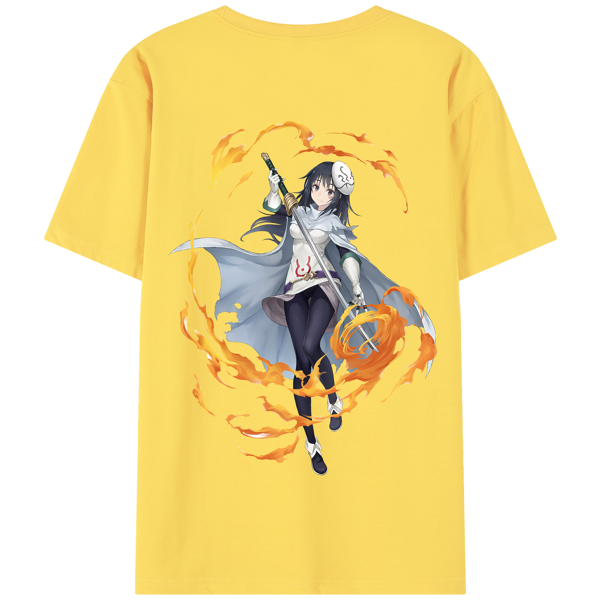 （画像用） 転スラ Regarding Reincarnated to Slime 綿100％半袖Tシャツ（背面プリント）