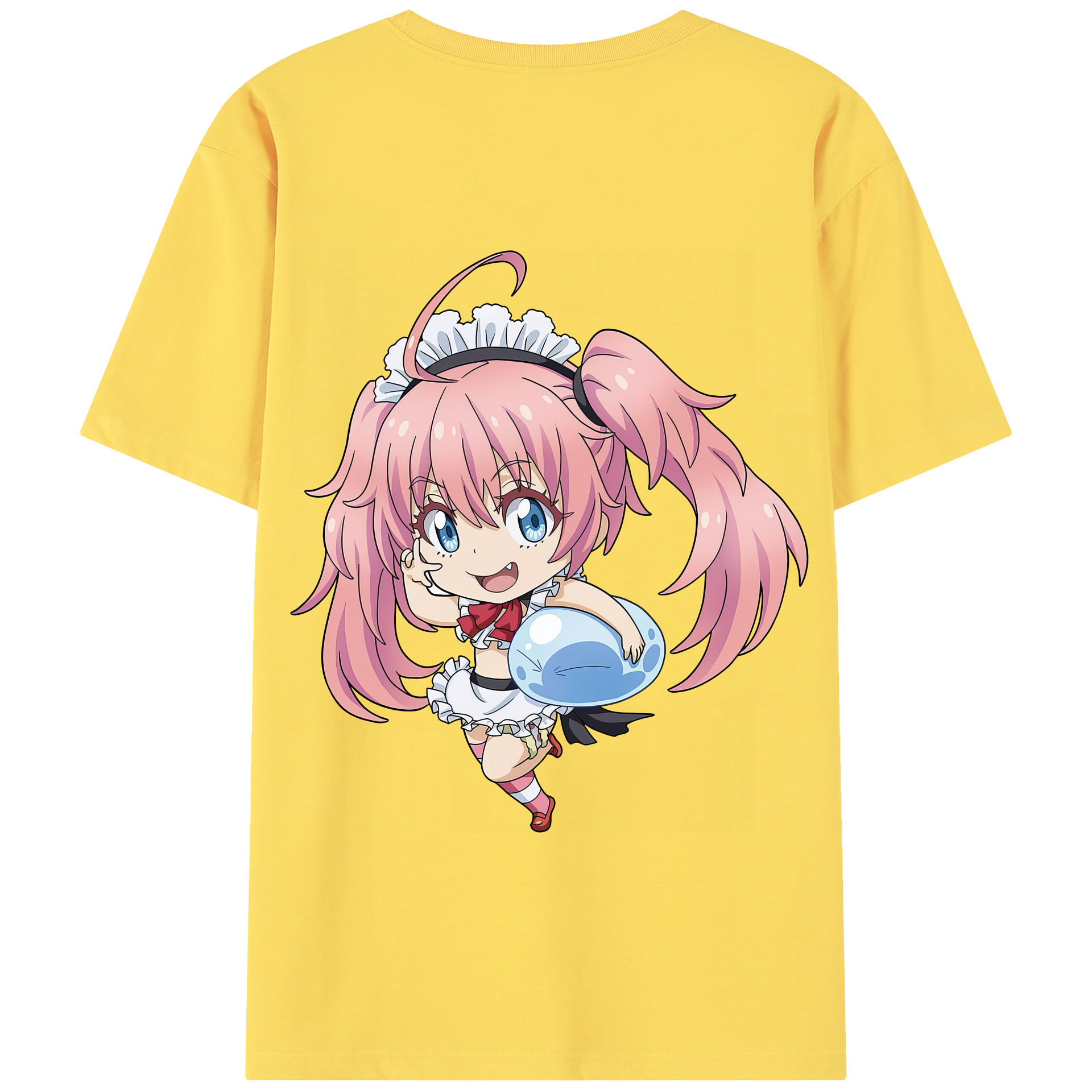 （画像用） 転スラ Regarding Reincarnated to Slime 綿100％半袖Tシャツ（背面プリント）
