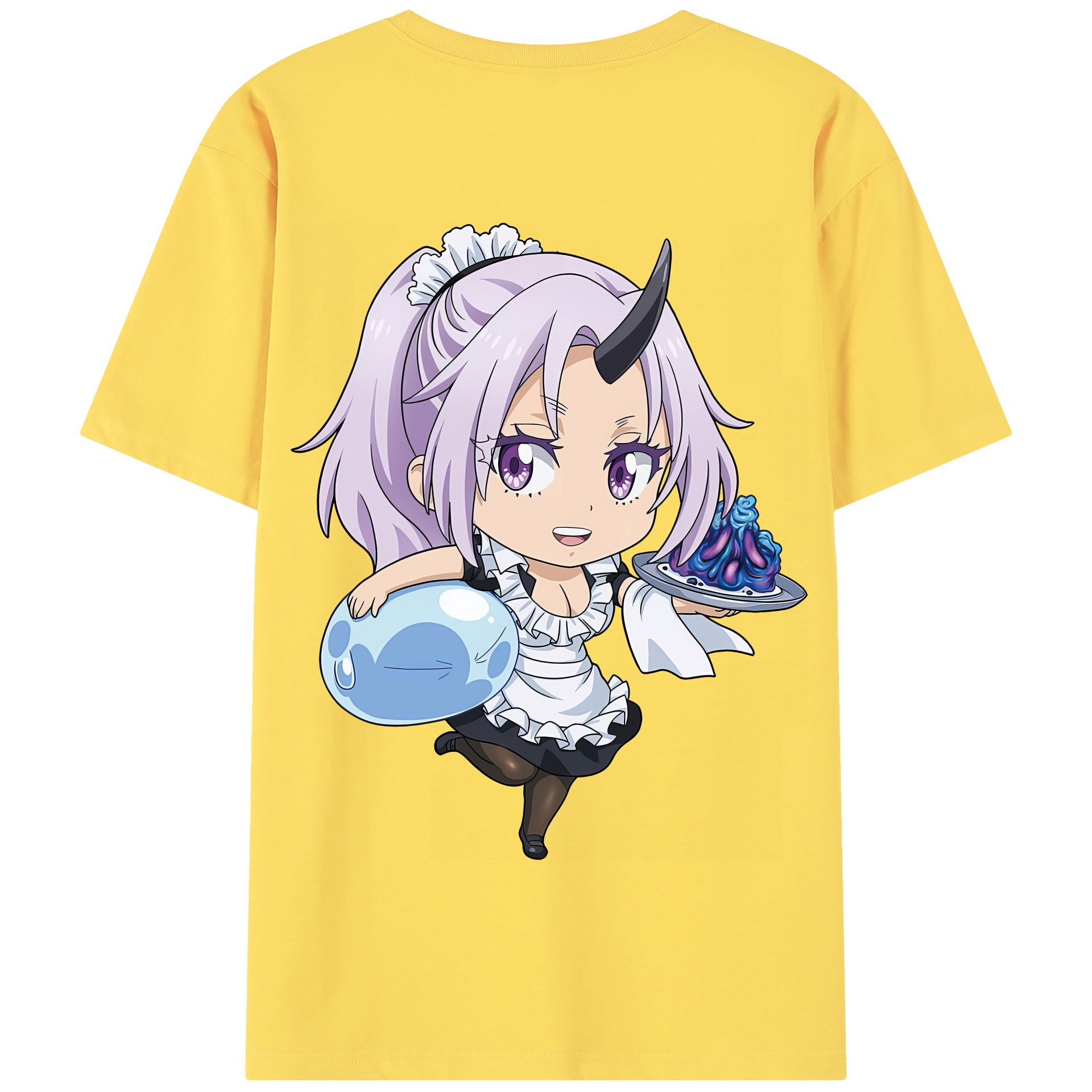（画像用） 転スラ Regarding Reincarnated to Slime 綿100％半袖Tシャツ（背面プリント）