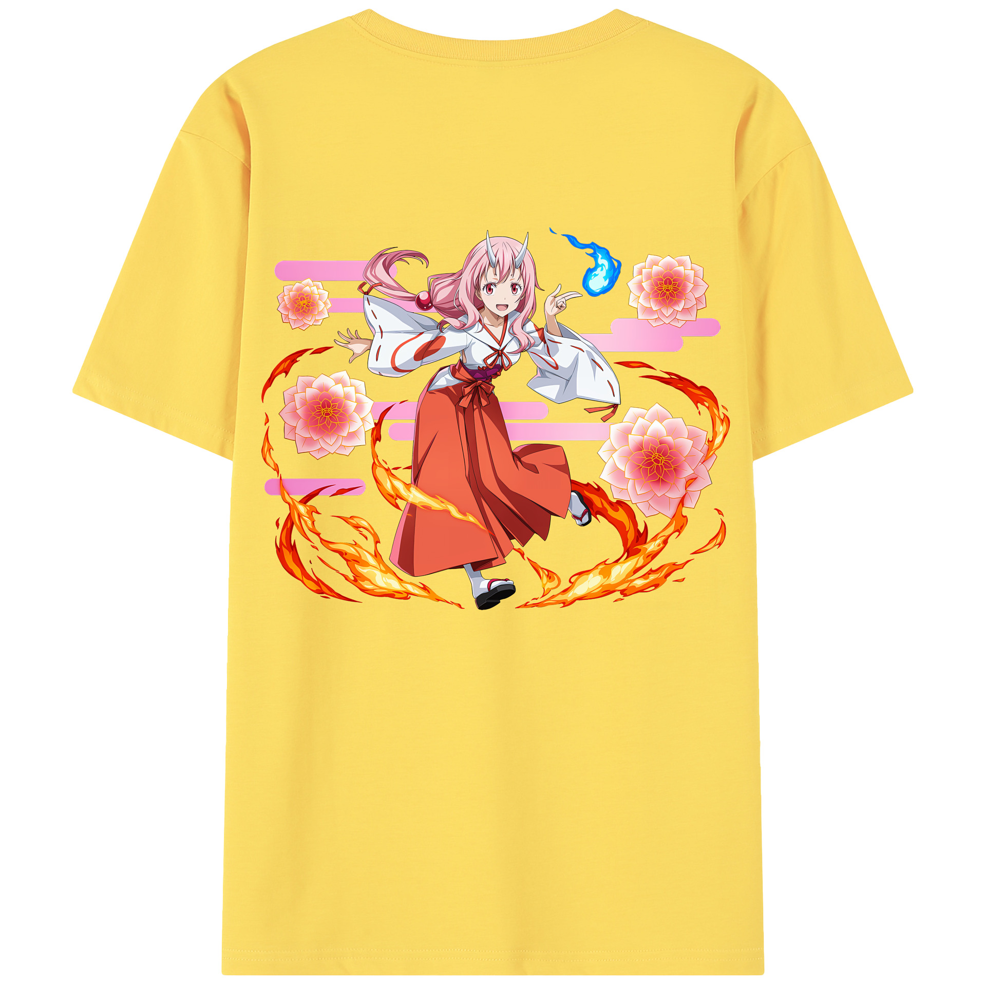 （画像用） 転スラ Regarding Reincarnated to Slime 綿100％半袖Tシャツ（背面プリント）