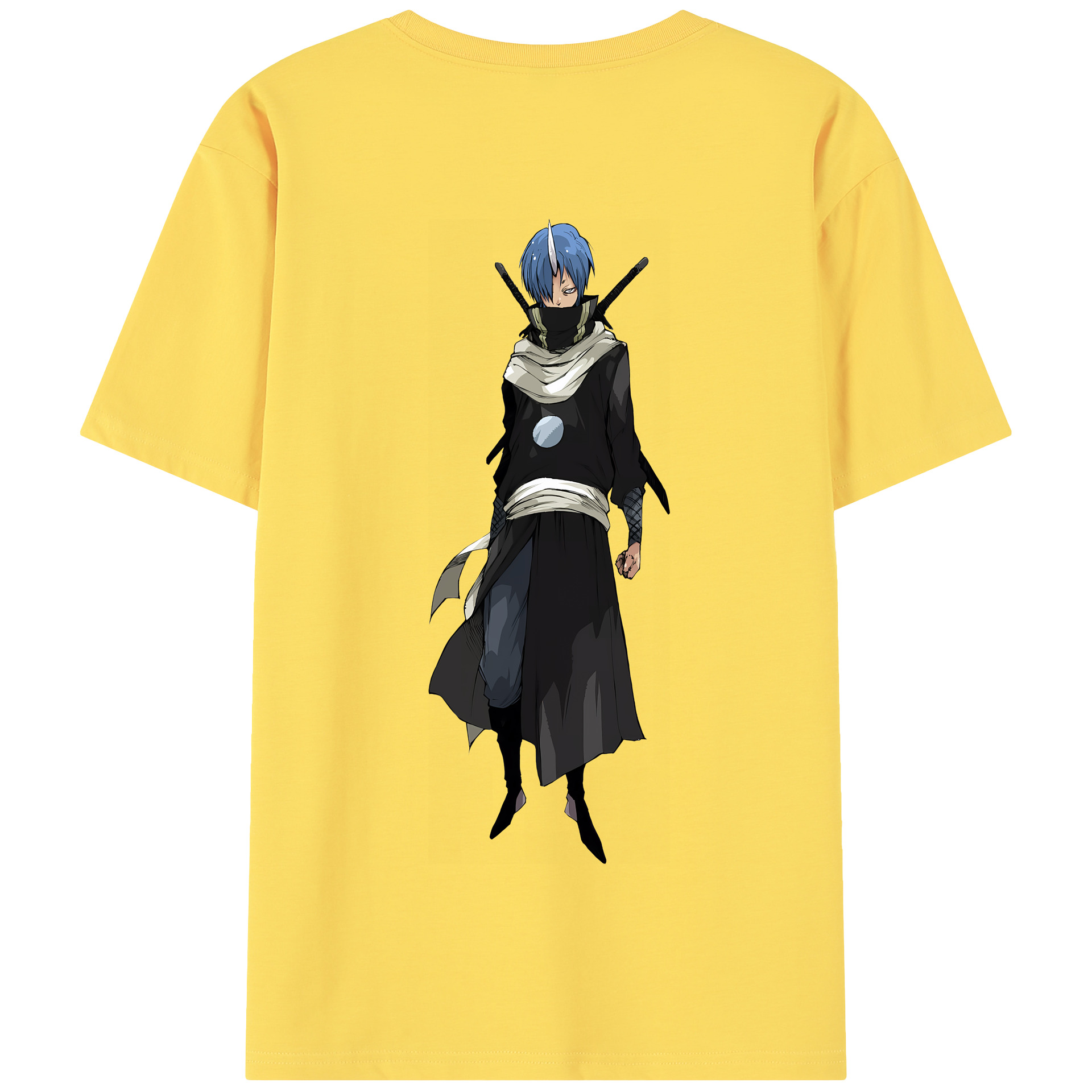 （画像用） 転スラ Regarding Reincarnated to Slime 綿100％半袖Tシャツ（背面プリント）