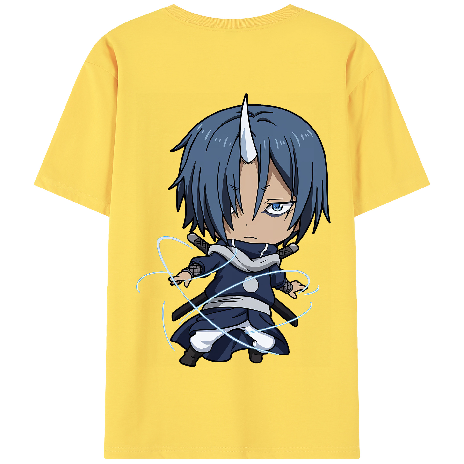 （画像用） 転スラ Regarding Reincarnated to Slime 綿100％半袖Tシャツ（背面プリント）