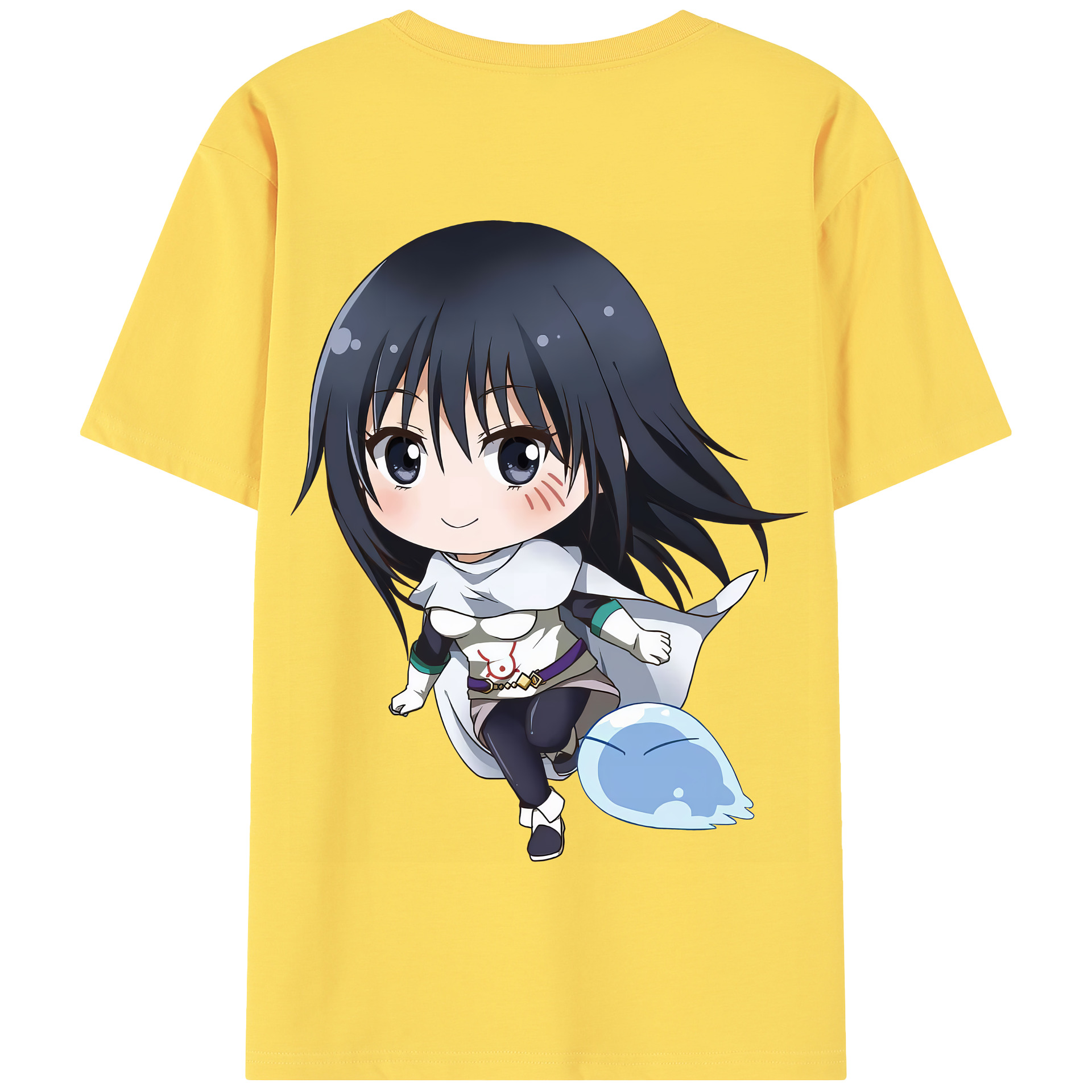 （画像用） 転スラ Regarding Reincarnated to Slime 綿100％半袖Tシャツ（背面プリント）