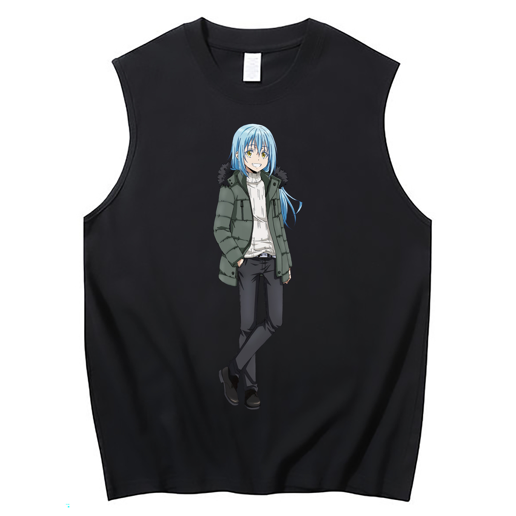 （画像用） 転スラ Regarding Reincarnated to Slime コットン100％タンクトップ（フロントプリント）