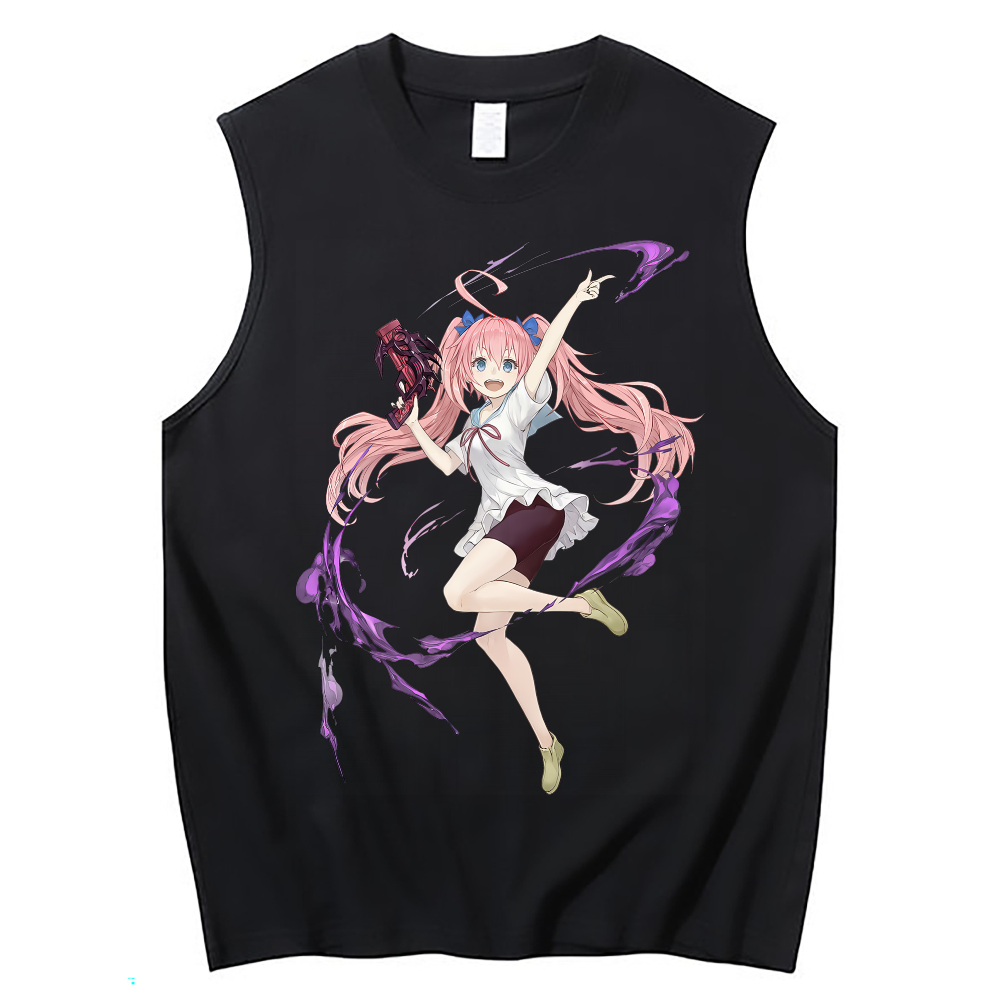 （画像用） 転スラ Regarding Reincarnated to Slime コットン100％タンクトップ（フロントプリント）