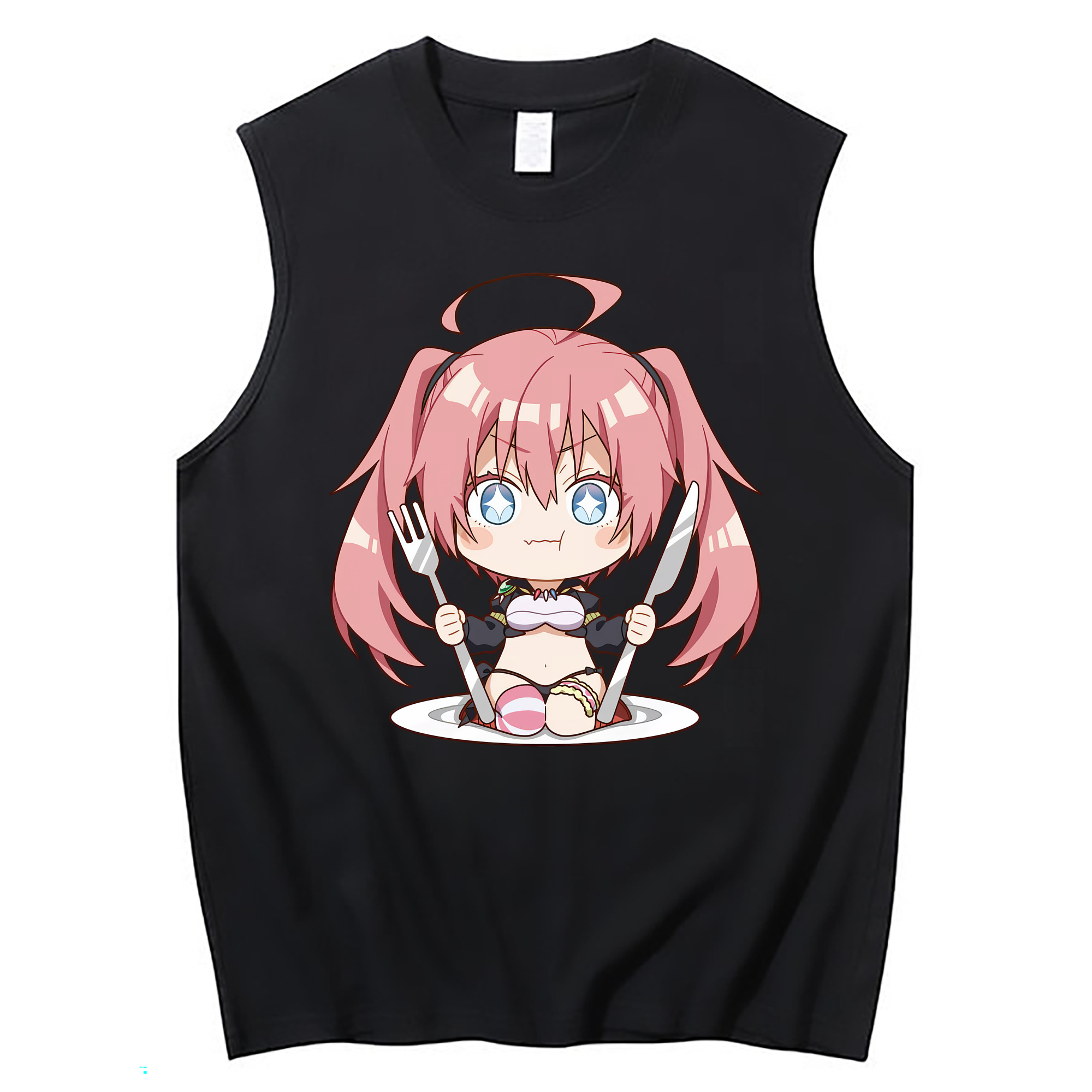 （画像用） 転スラ Regarding Reincarnated to Slime コットン100％タンクトップ（フロントプリント）