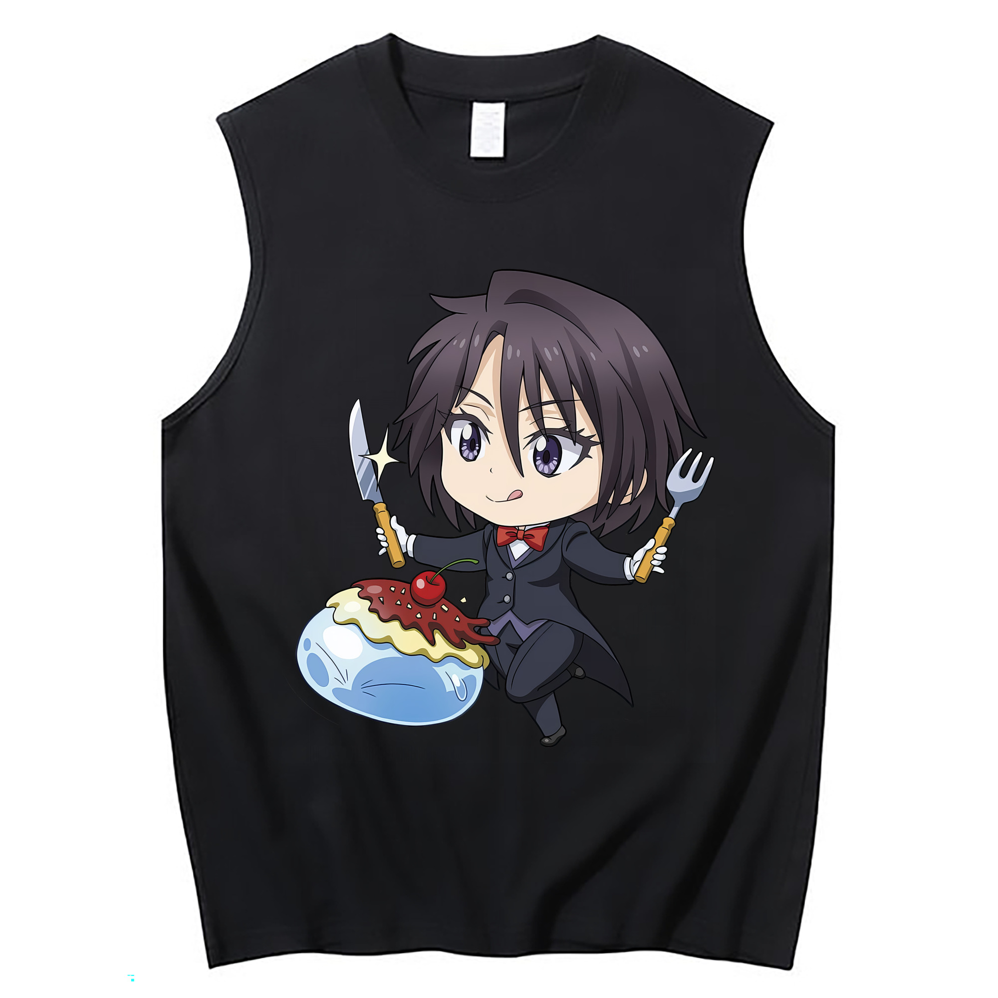 （画像用） 転スラ Regarding Reincarnated to Slime コットン100％タンクトップ（フロントプリント）