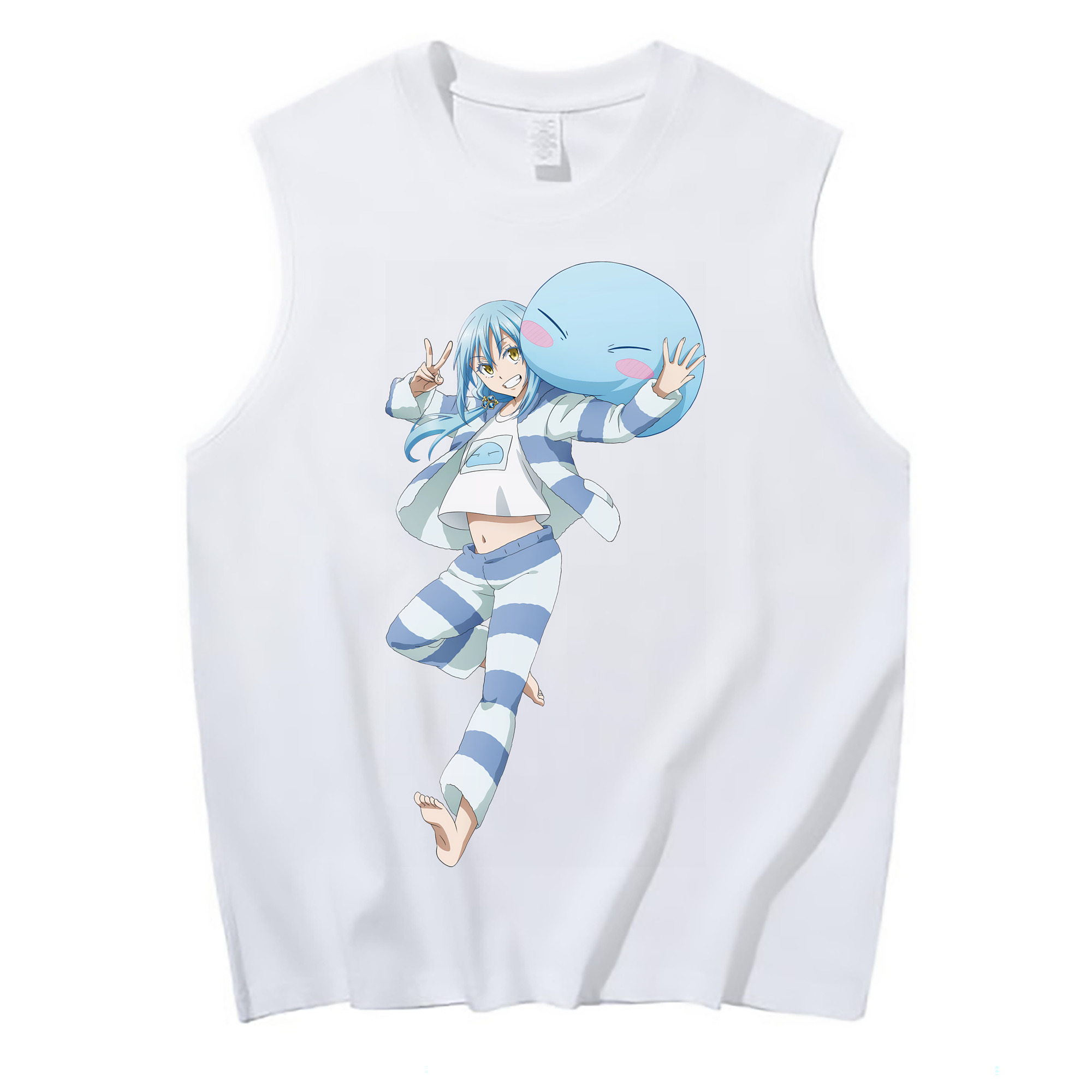 （画像用） 転スラ Regarding Reincarnated to Slime コットン100％タンクトップ（フロントプリント）