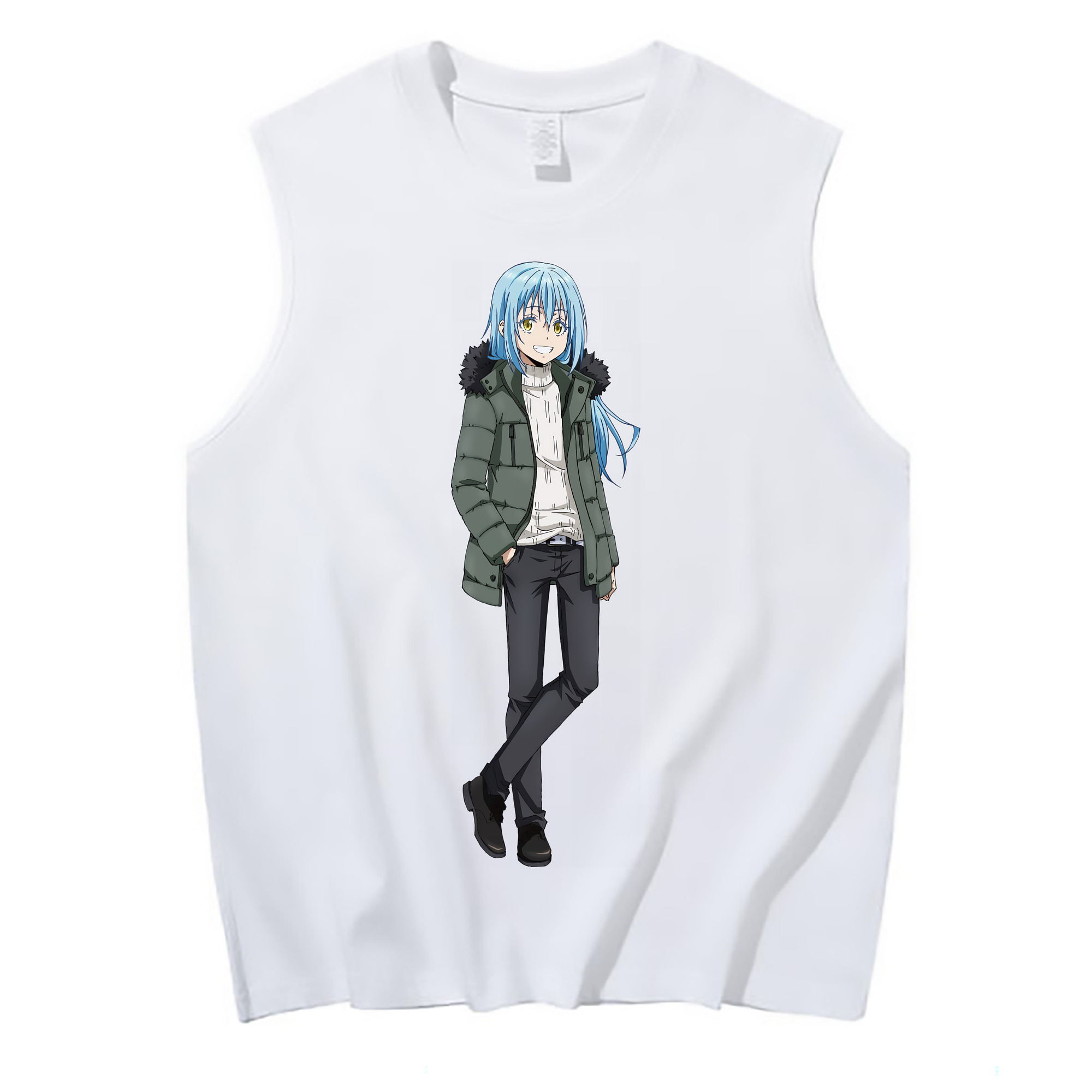 （画像用） 転スラ Regarding Reincarnated to Slime コットン100％タンクトップ（フロントプリント）