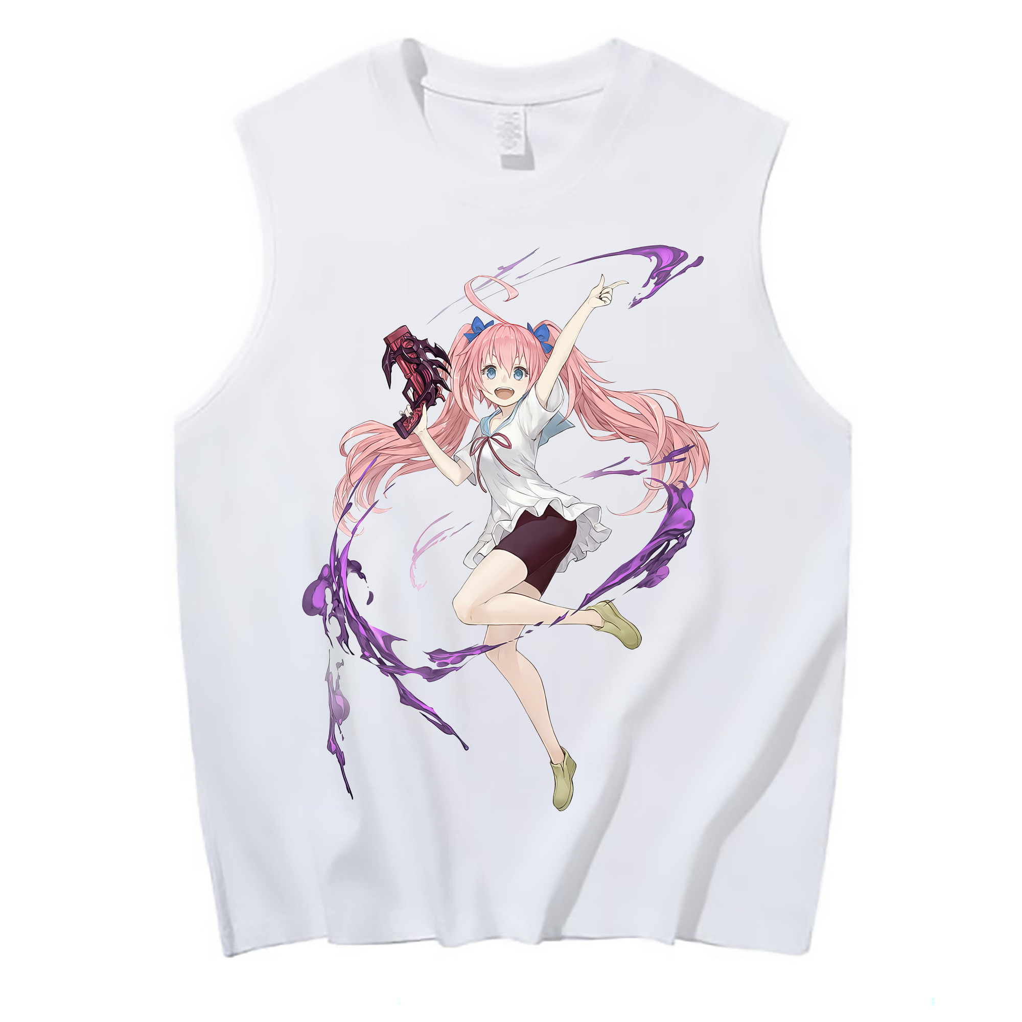 （画像用） 転スラ Regarding Reincarnated to Slime コットン100％タンクトップ（フロントプリント）