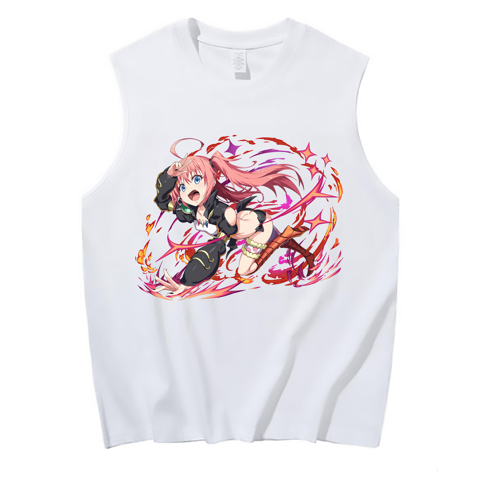 （画像用） 転スラ Regarding Reincarnated to Slime コットン100％タンクトップ（フロントプリント）
