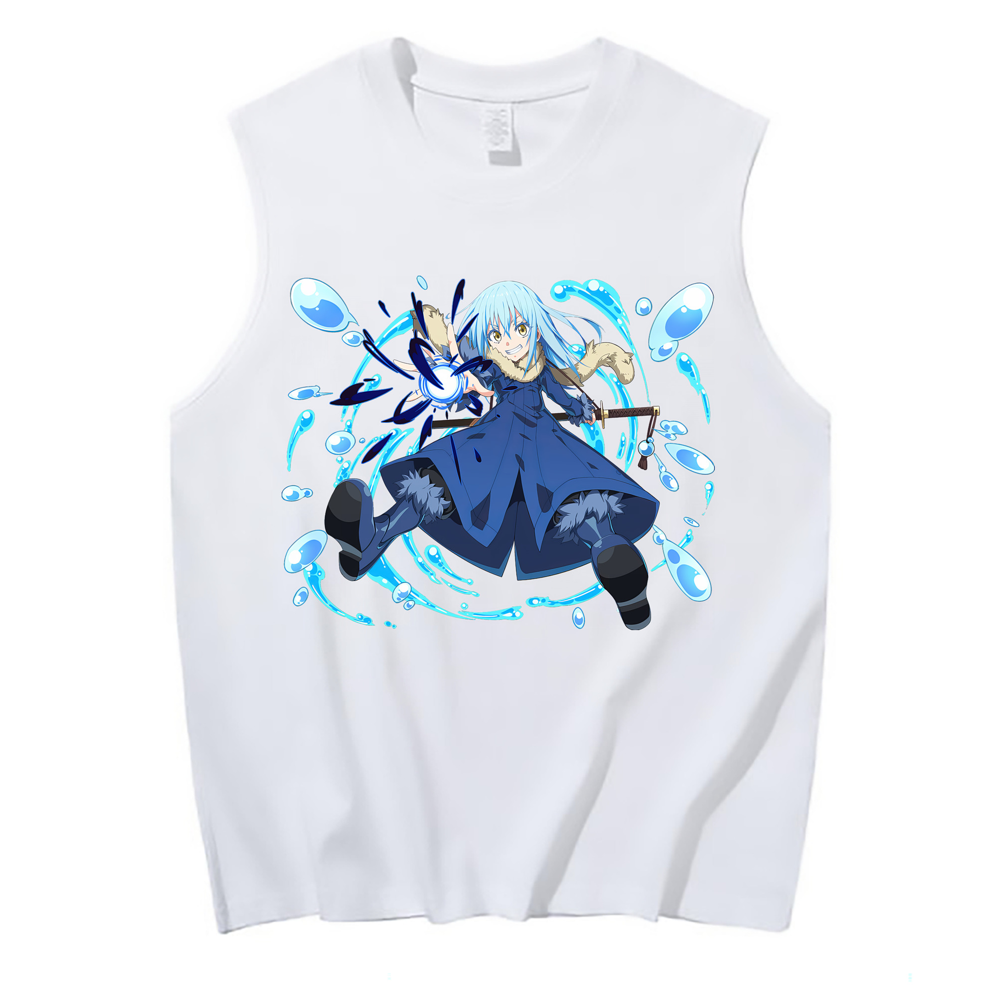 （画像用） 転スラ Regarding Reincarnated to Slime コットン100％タンクトップ（フロントプリント）