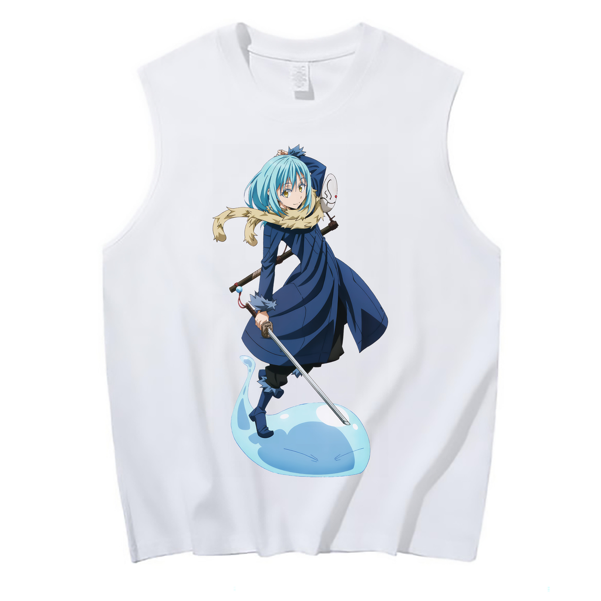 （画像用） 転スラ Regarding Reincarnated to Slime コットン100％タンクトップ（フロントプリント）