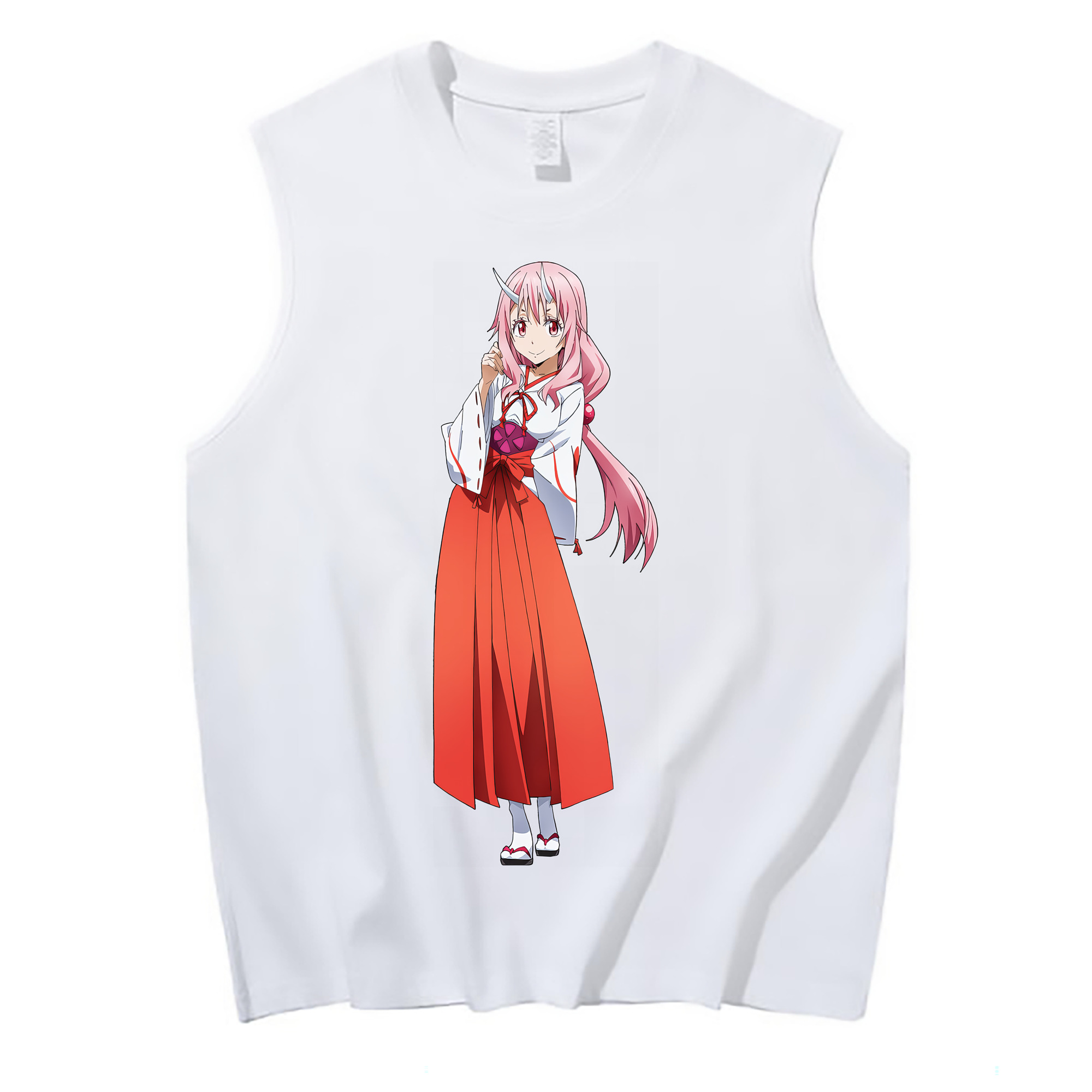 （画像用） 転スラ Regarding Reincarnated to Slime コットン100％タンクトップ（フロントプリント）