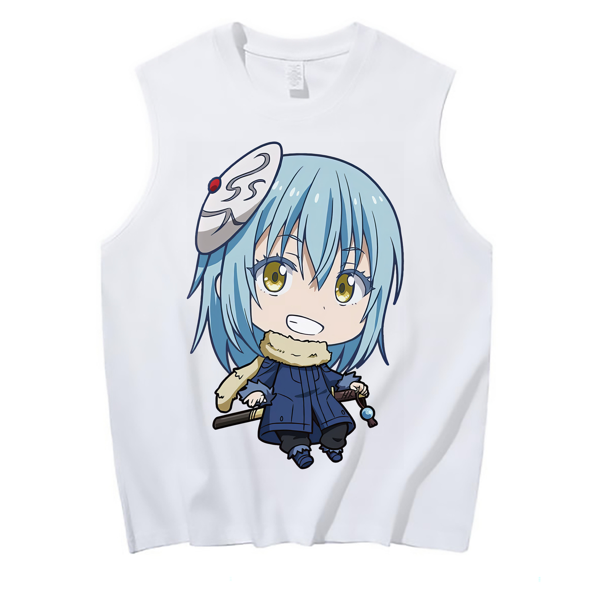 （画像用） 転スラ Regarding Reincarnated to Slime コットン100％タンクトップ（フロントプリント）