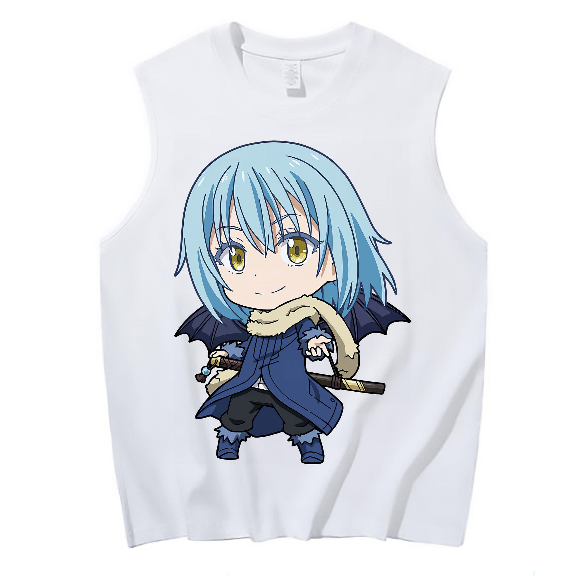 （画像用） 転スラ Regarding Reincarnated to Slime コットン100％タンクトップ（フロントプリント）