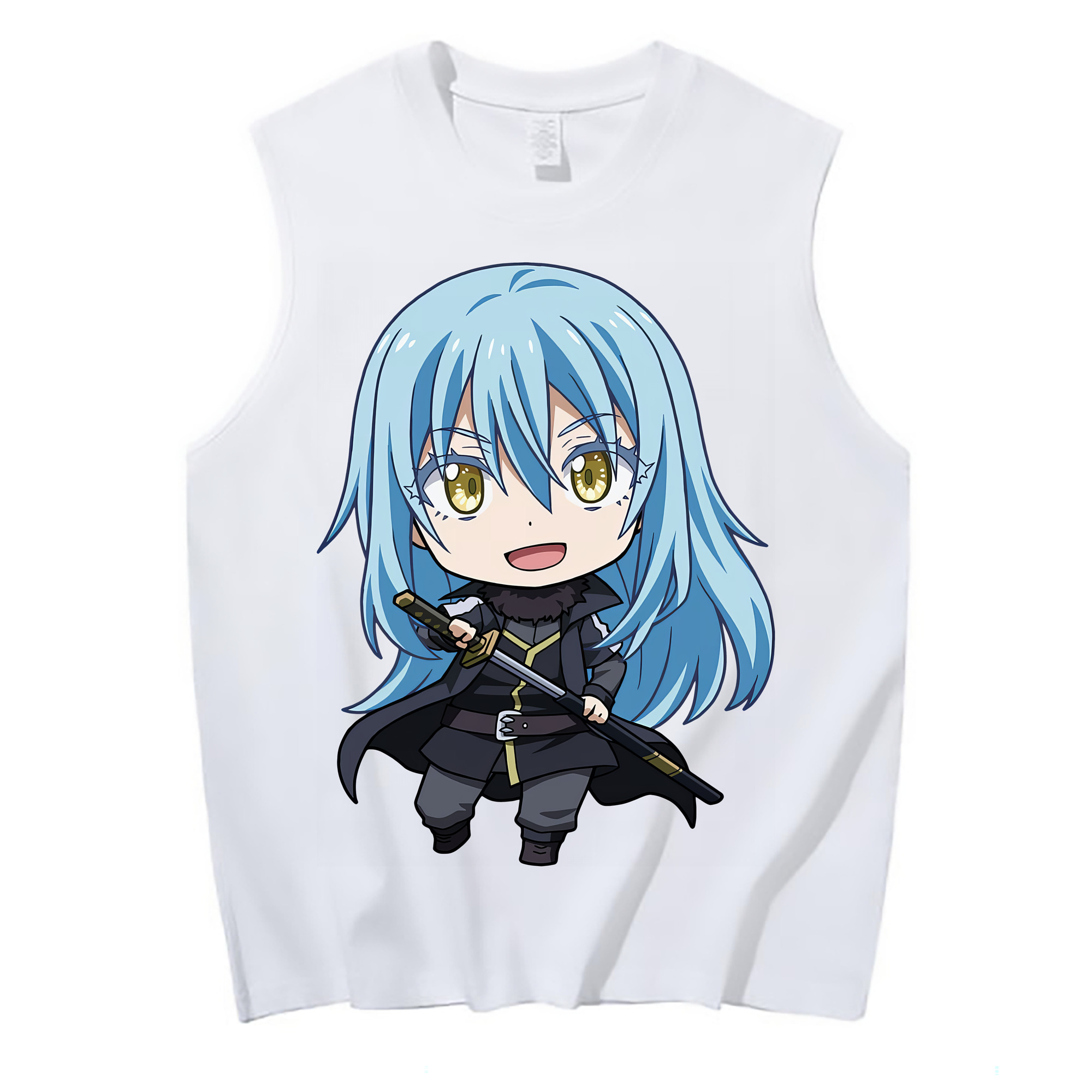 （画像用） 転スラ Regarding Reincarnated to Slime コットン100％タンクトップ（フロントプリント）