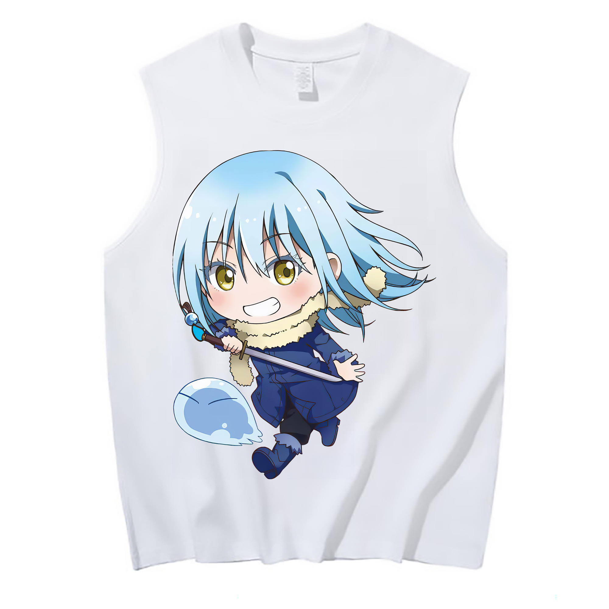 （画像用） 転スラ Regarding Reincarnated to Slime コットン100％タンクトップ（フロントプリント）