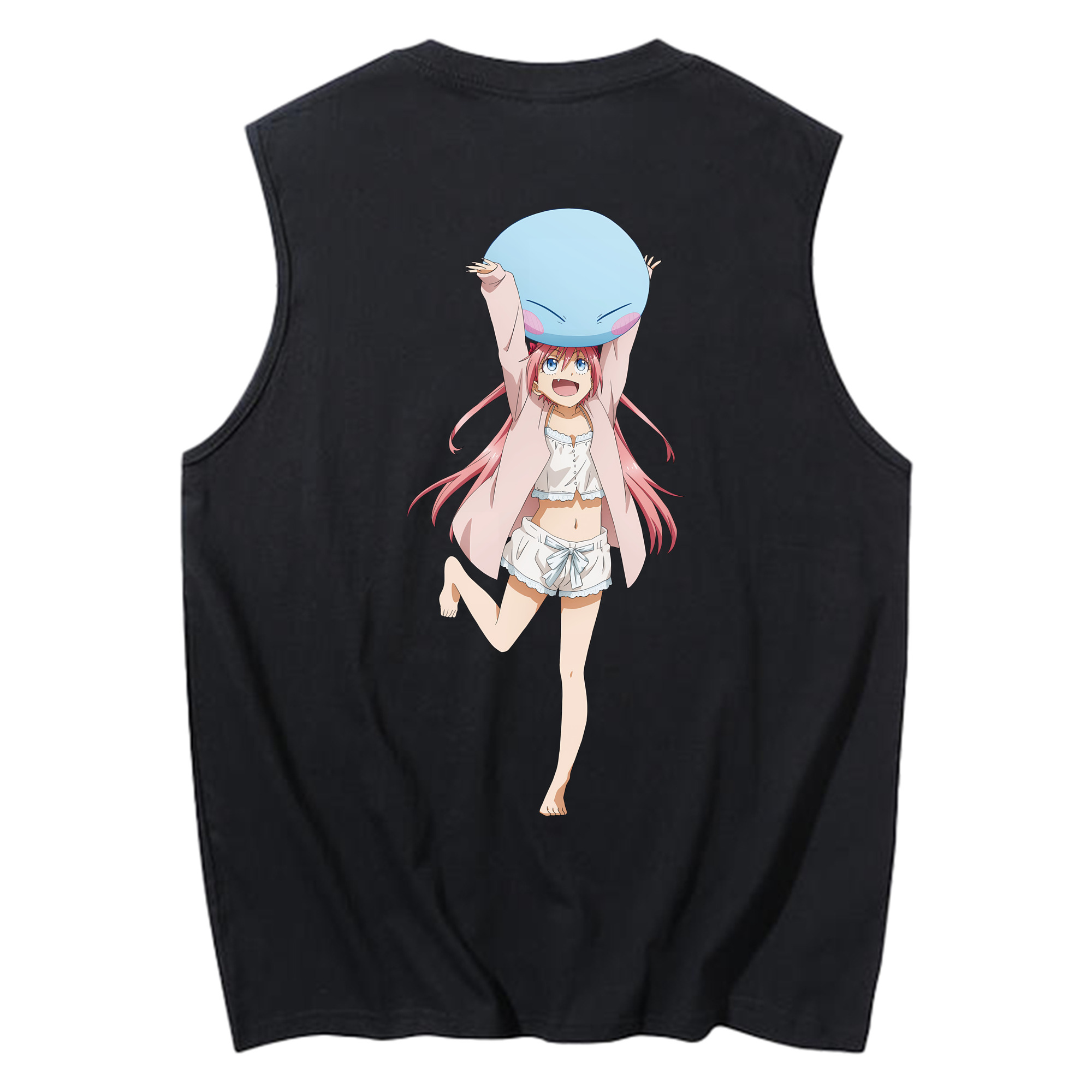 （画像用） 転スラ Regarding Reincarnated to Slime コットン100％タンクトップ（背面プリント）