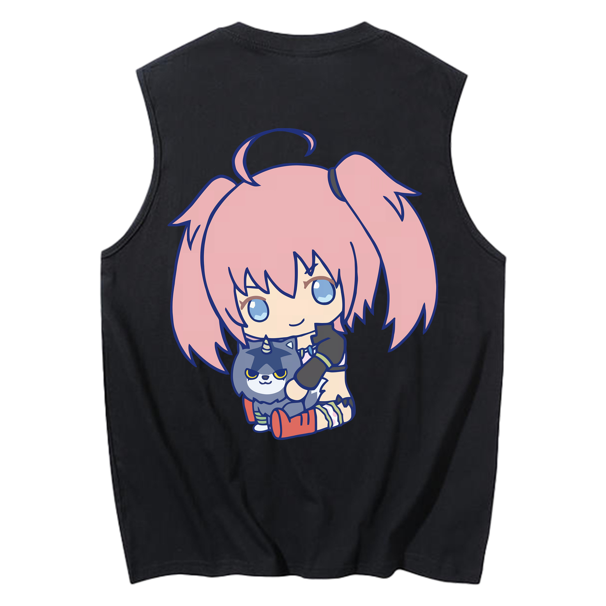 （画像用） 転スラ Regarding Reincarnated to Slime コットン100％タンクトップ（背面プリント）
