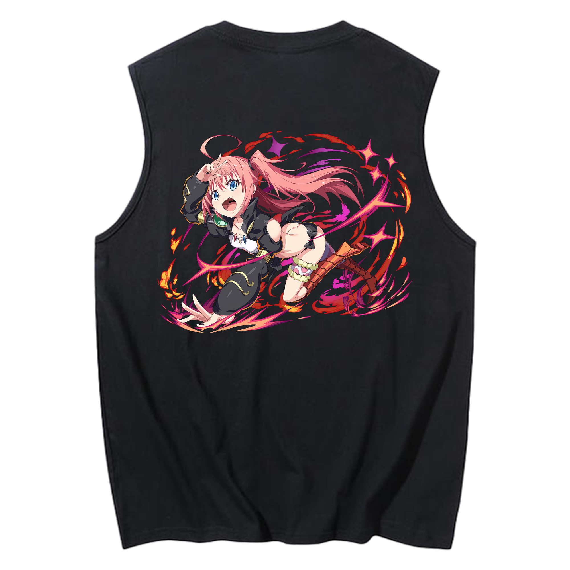 （画像用） 転スラ Regarding Reincarnated to Slime コットン100％タンクトップ（背面プリント）
