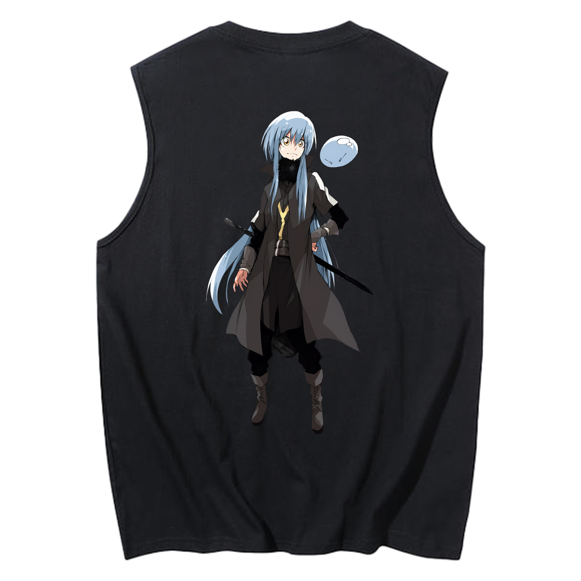 （画像用） 転スラ Regarding Reincarnated to Slime コットン100％タンクトップ（背面プリント）