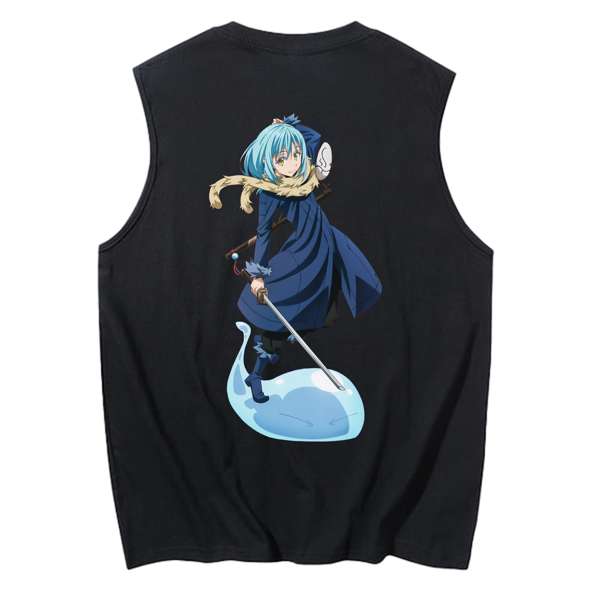 （画像用） 転スラ Regarding Reincarnated to Slime コットン100％タンクトップ（背面プリント）