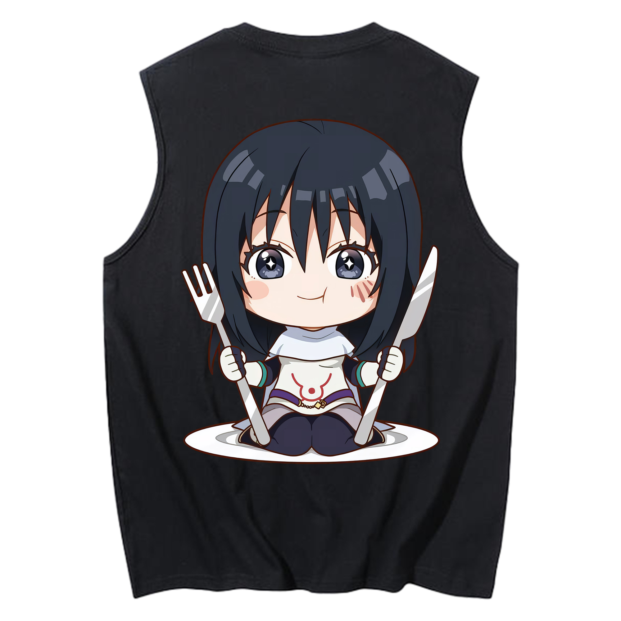 （画像用） 転スラ Regarding Reincarnated to Slime コットン100％タンクトップ（背面プリント）