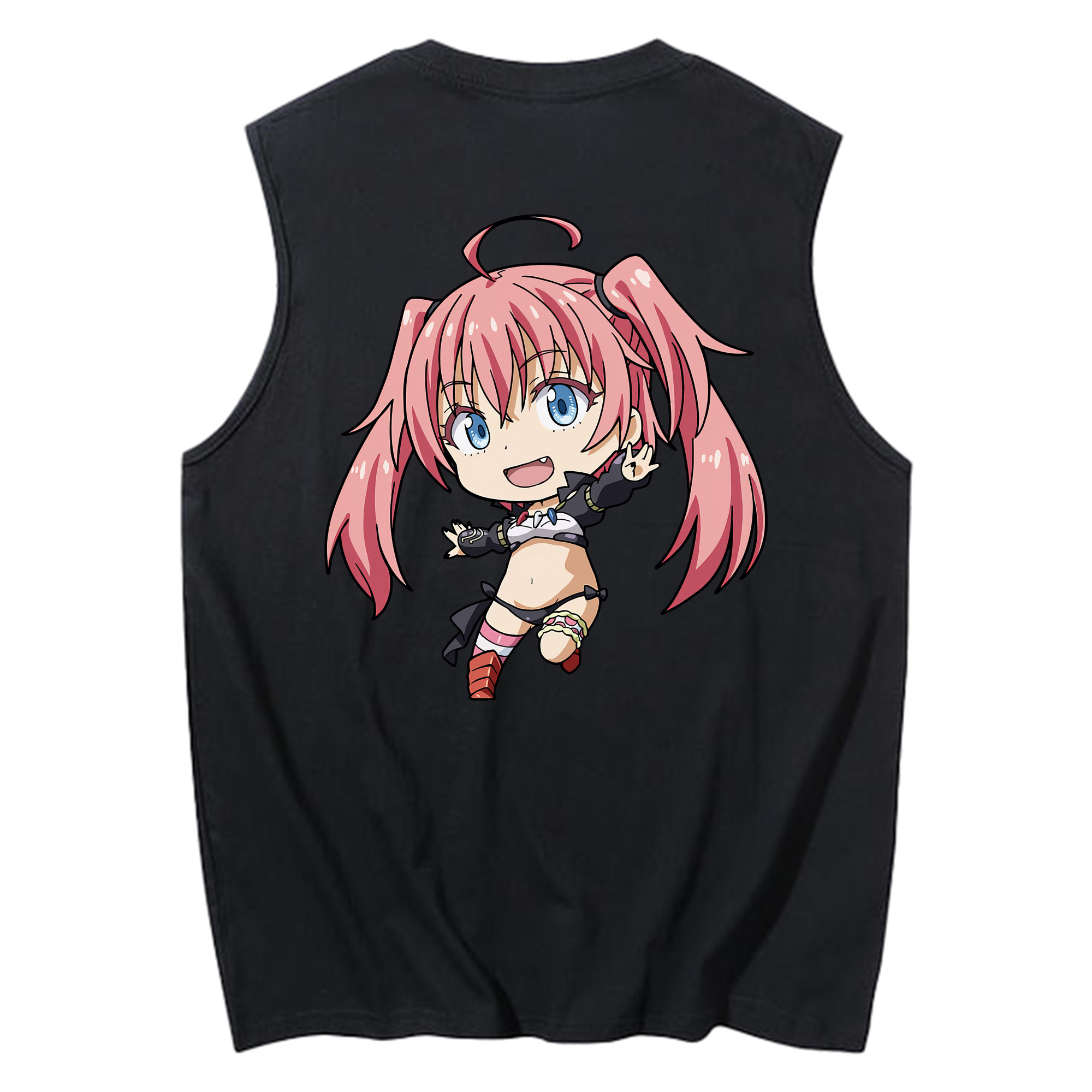 （画像用） 転スラ Regarding Reincarnated to Slime コットン100％タンクトップ（背面プリント）