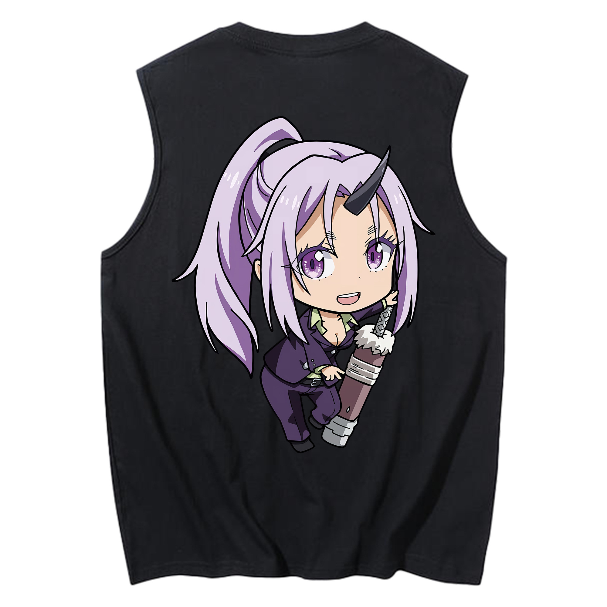 （画像用） 転スラ Regarding Reincarnated to Slime コットン100％タンクトップ（背面プリント）