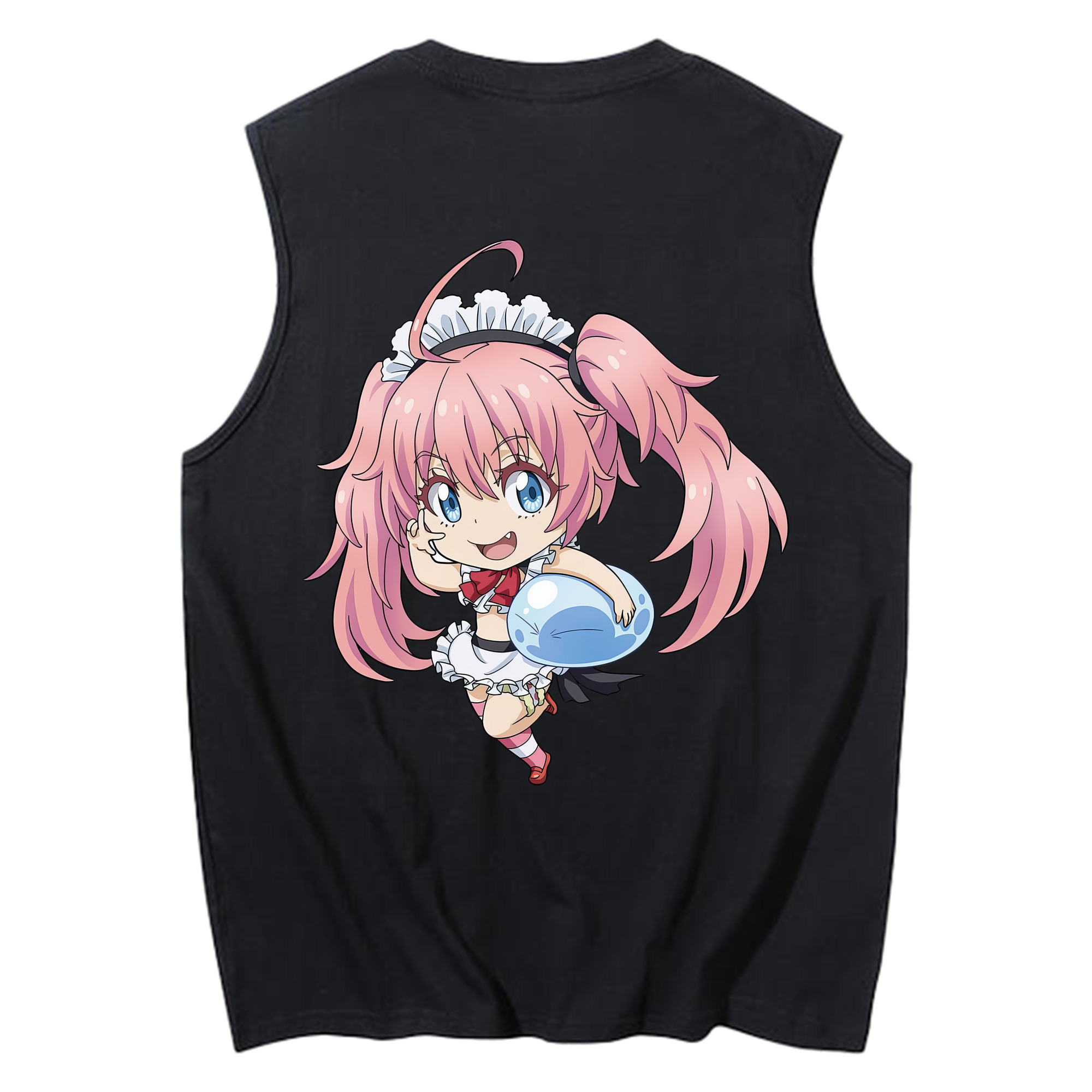 （画像用） 転スラ Regarding Reincarnated to Slime コットン100％タンクトップ（背面プリント）