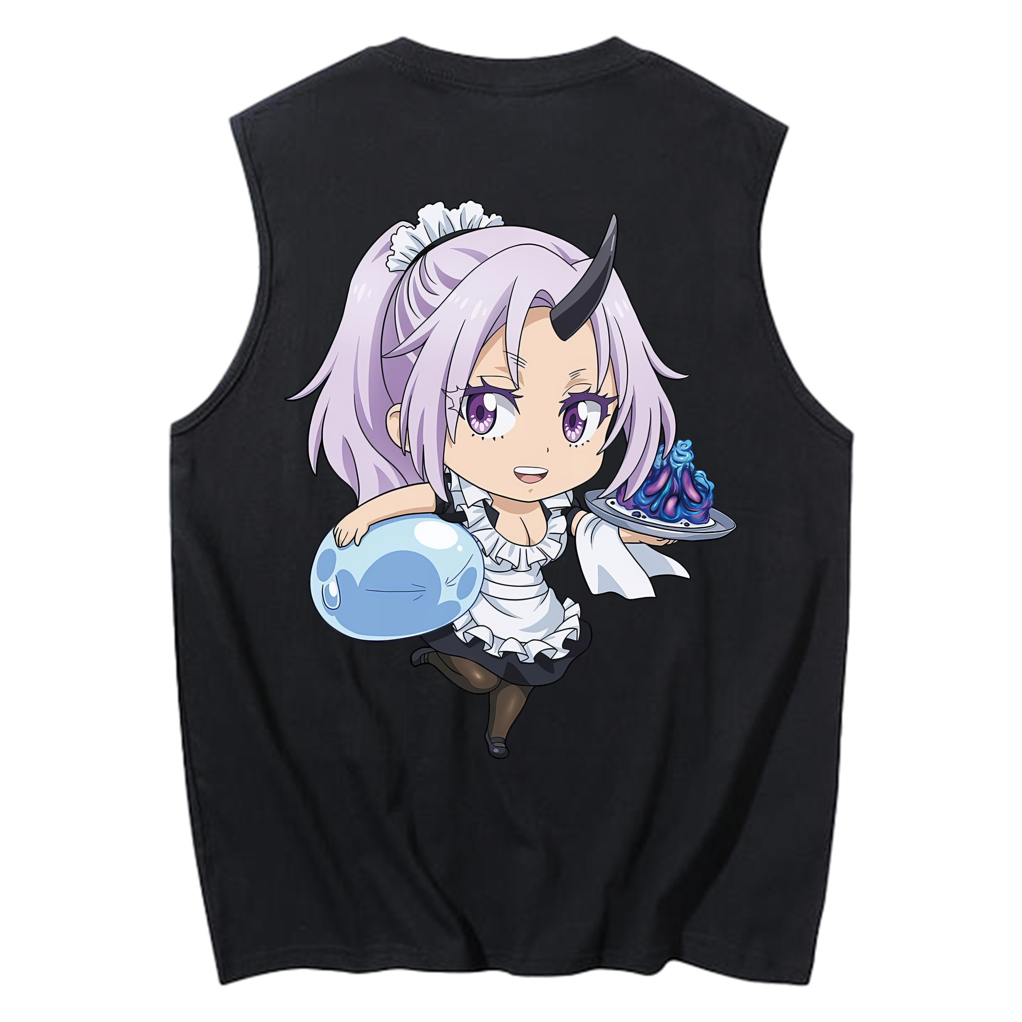（画像用） 転スラ Regarding Reincarnated to Slime コットン100％タンクトップ（背面プリント）